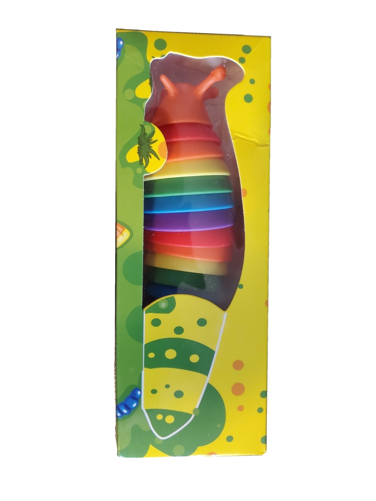 Fidget Slug Articulated Caterpillar Sensory Toy Rainbow Anxiety Stress Relief