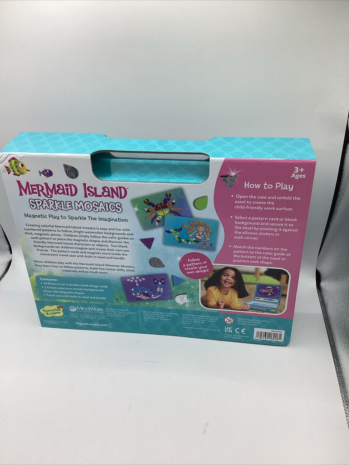 MERMAID ISLAND SPARKLE MOSAICS PEACEABLE KINGDOM Magnetic Play