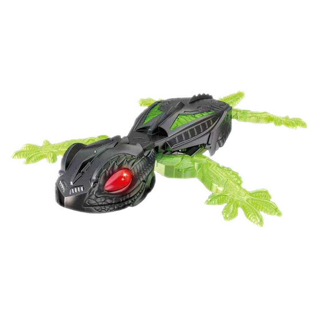 Rechargeable Wall Climbing Robot Gecko Toy | Remote Control Lizard with LED Eyes