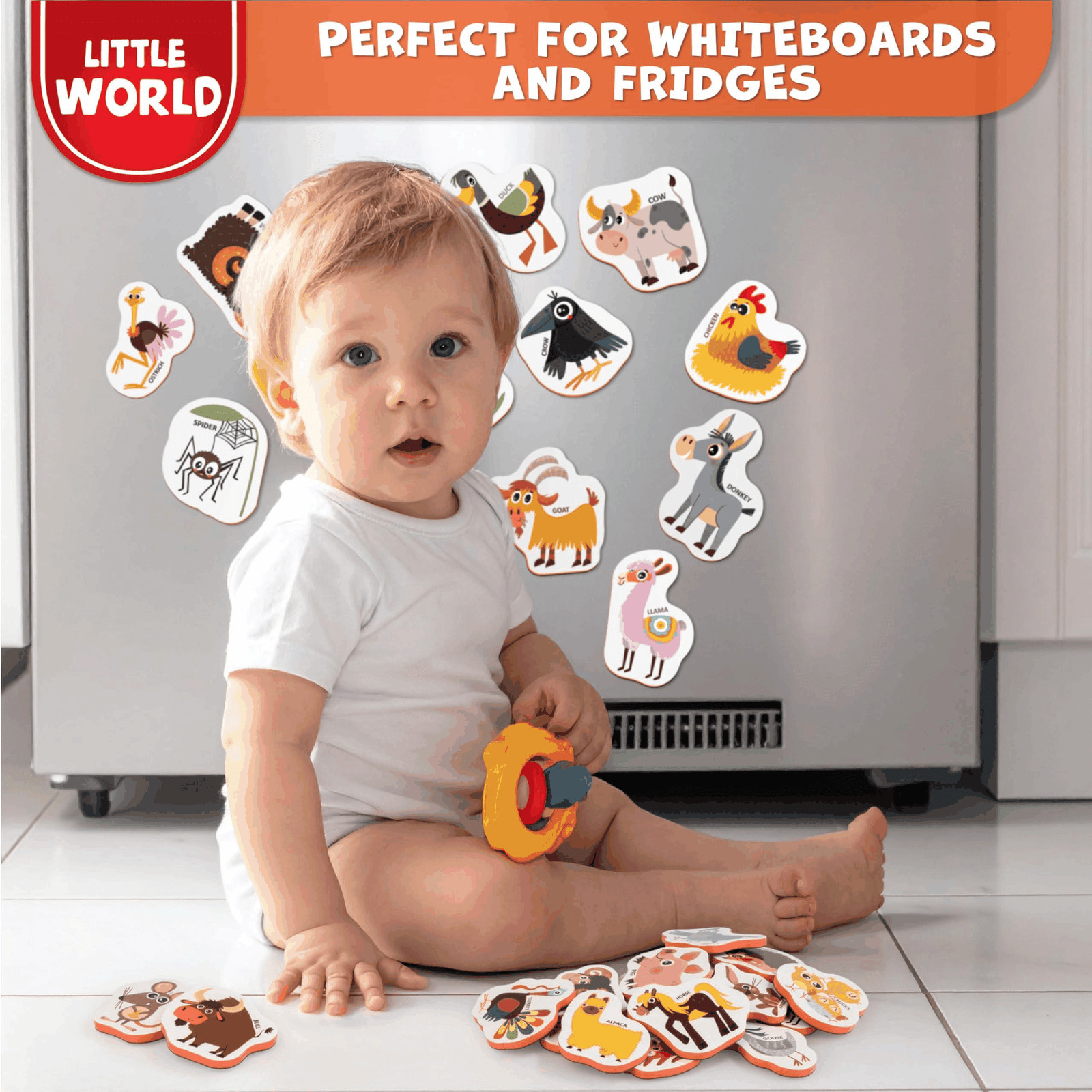 Large Set of Safe Fridge Magnets for Toddlers 1 3 Refrigerator Magnets for