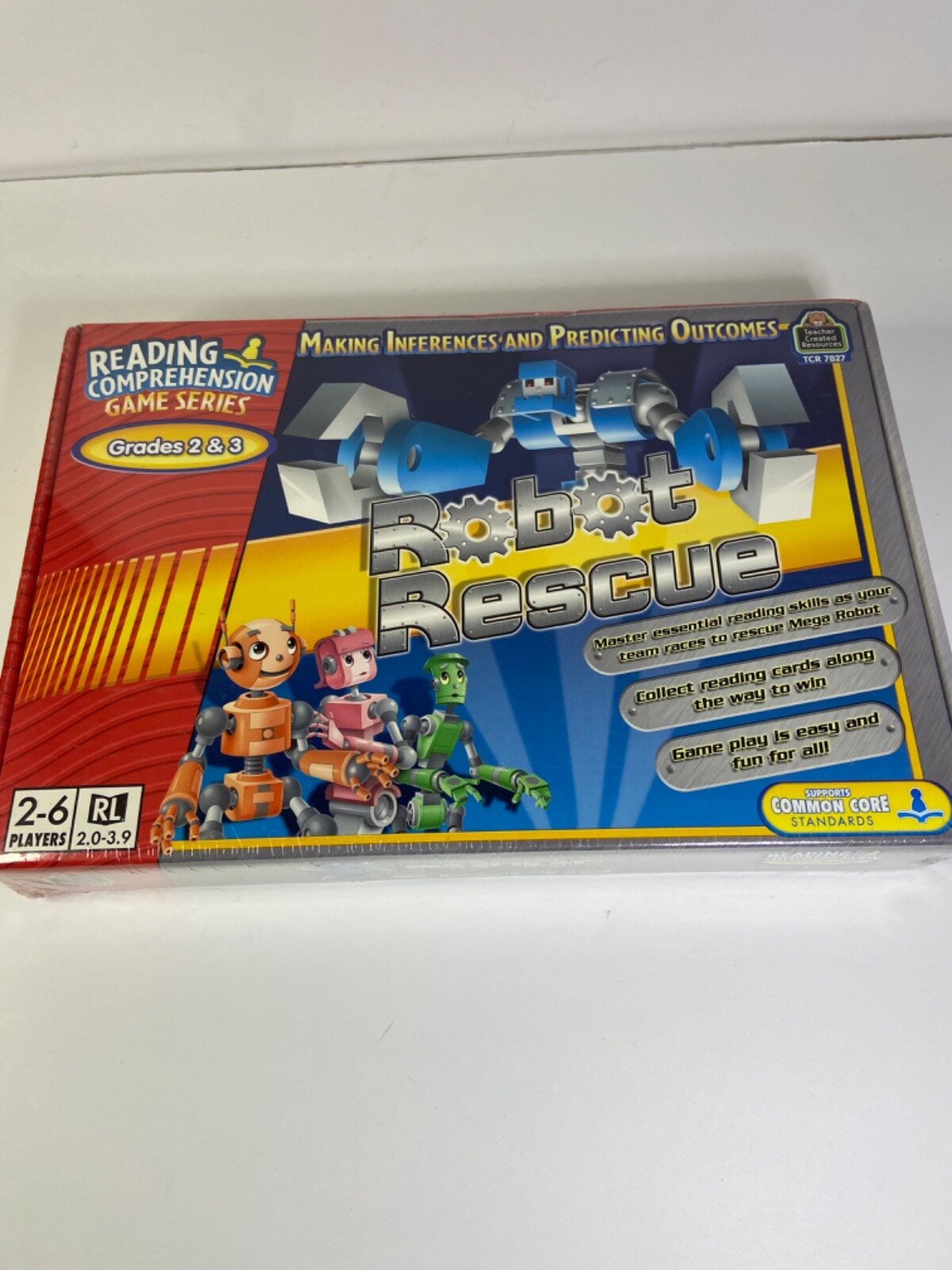 NEW Teacher Robot Rescue Grades 2 & 3 reading comprehension game TCR 7827 E3