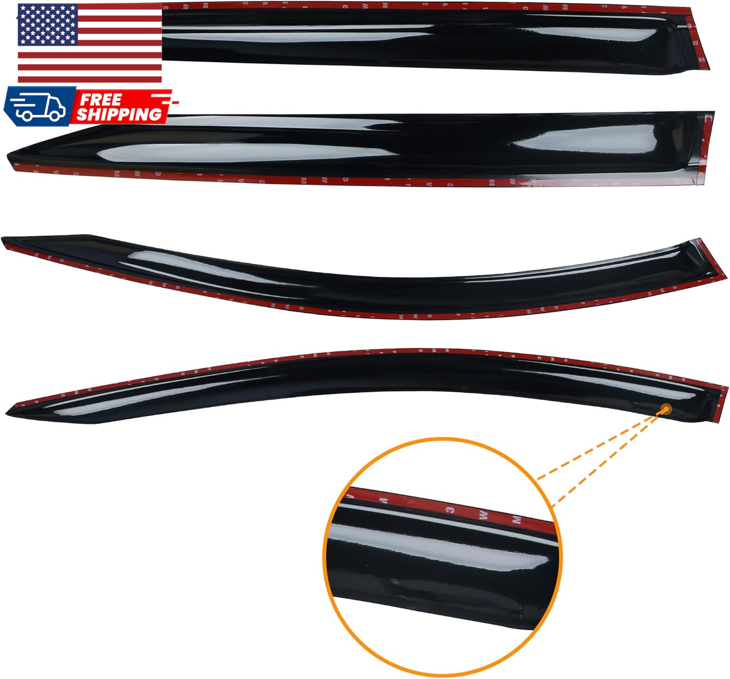 Window Rain Guard for Kia Sportage 2023 2024 2025 2026 LX EX SX Prestige