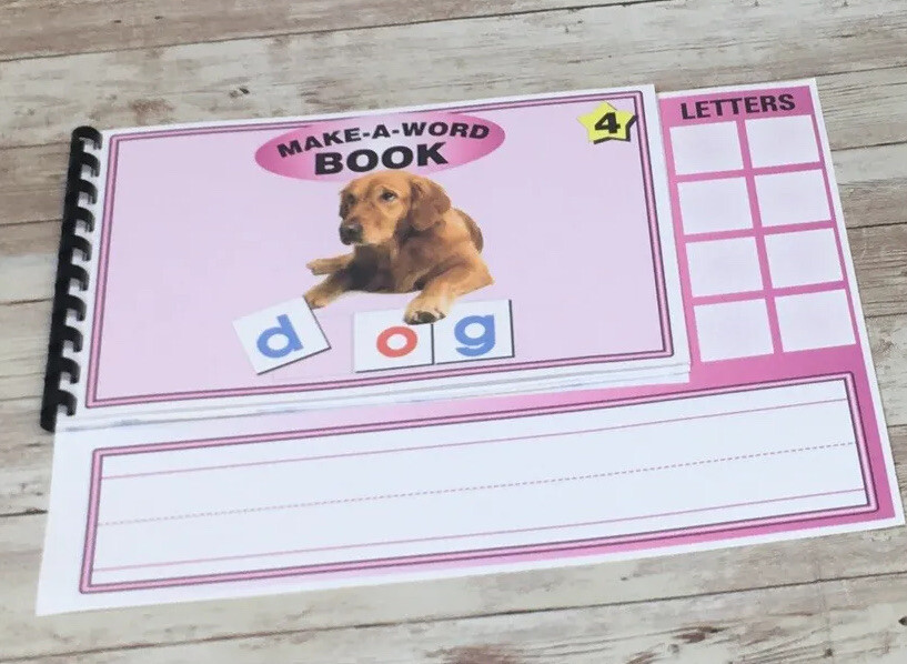MAKE A WORD – Vowel O words – w/ letter tiles – Interactive Learning Book set