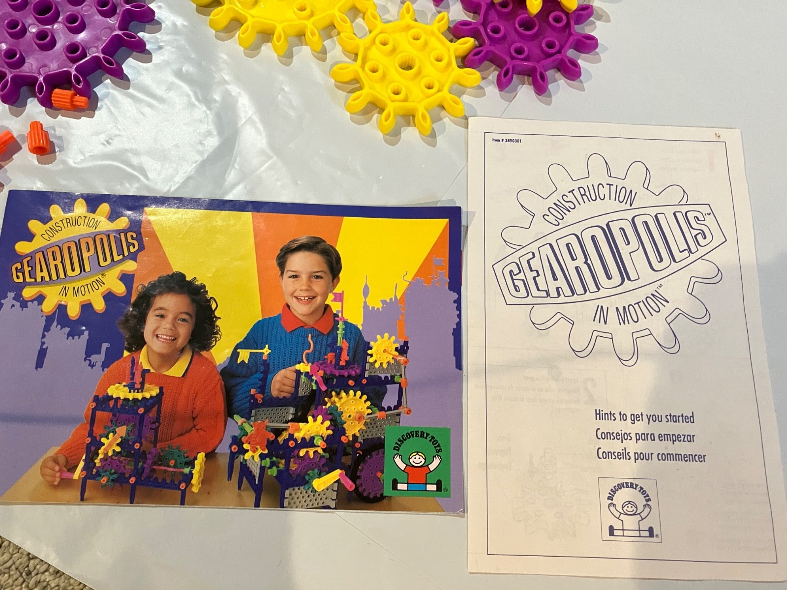 Gearopolis Construction In Motion Discovery Toys Vintage 1991 Missing 6 Pieces