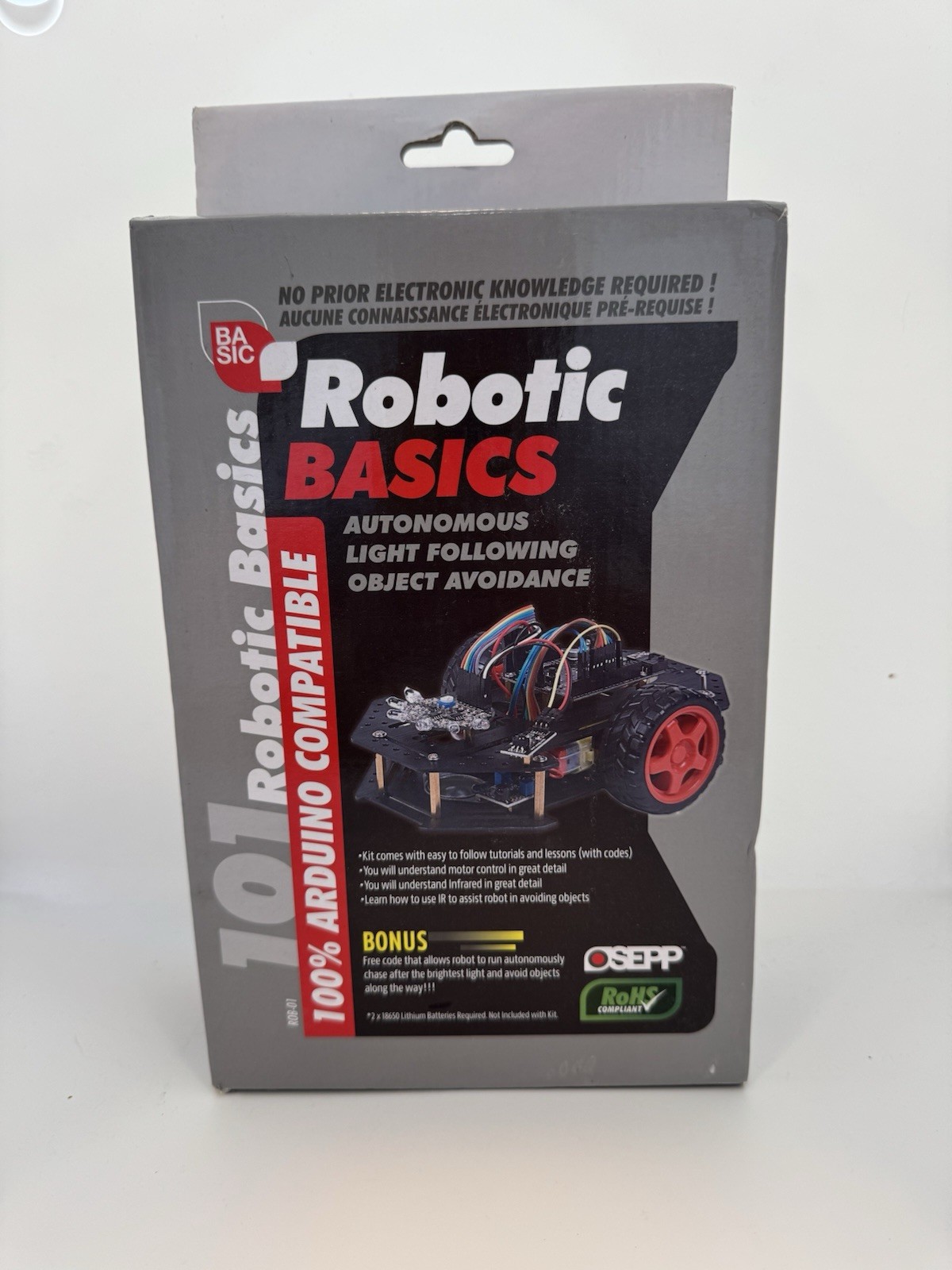 OSEPP 101 Robotic Kit Basics Starter Kit 100% Arduino Compatible NEW SEALED