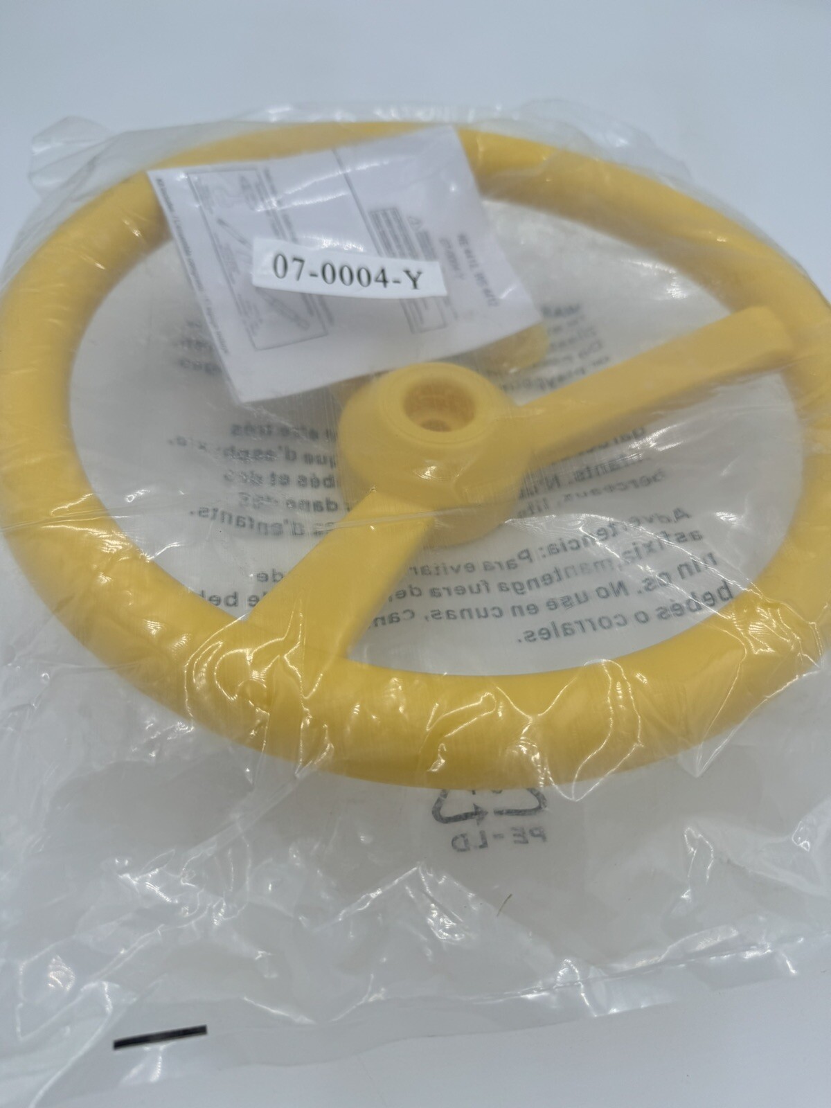 Gorilla Playsets 07-0004-Y Yellow 3 Spoke Steering Wheel w/Mounting Hardware
