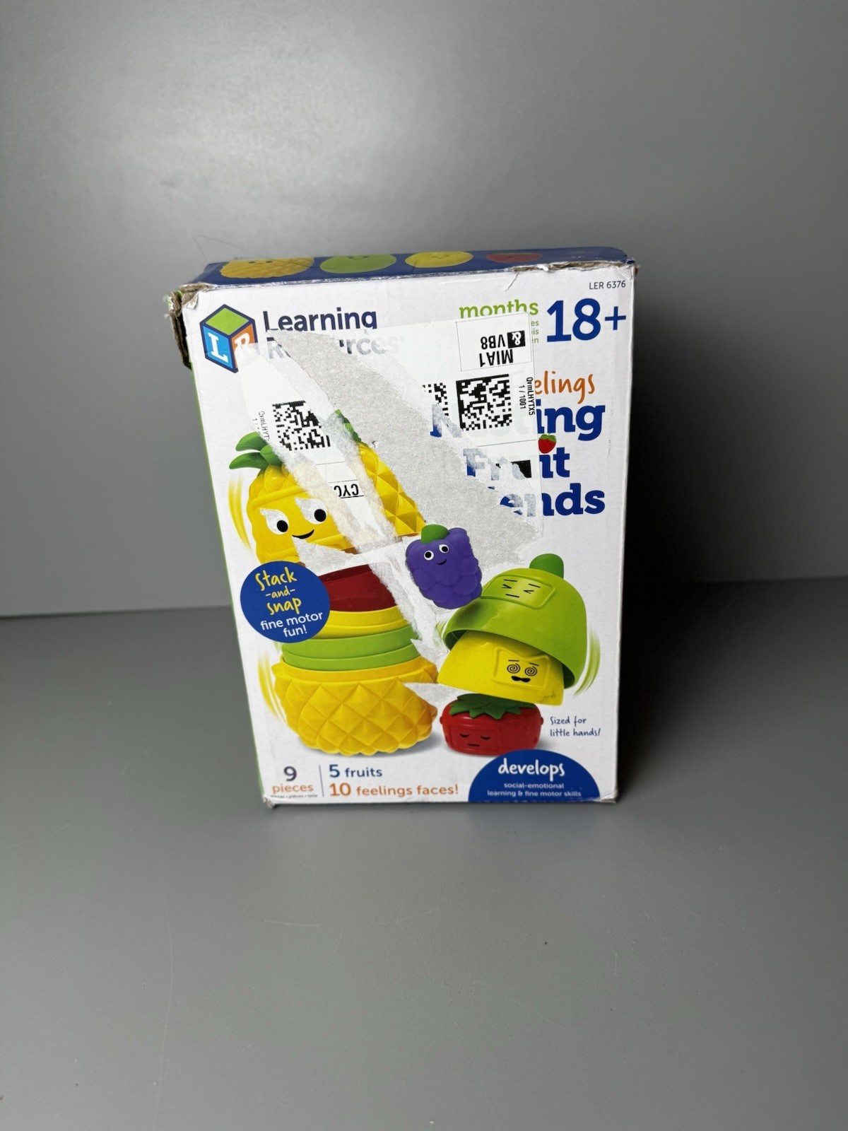 Learning Resources Big Feelings Nesting Fruit Friends w/ Feeling Faces 18M + New