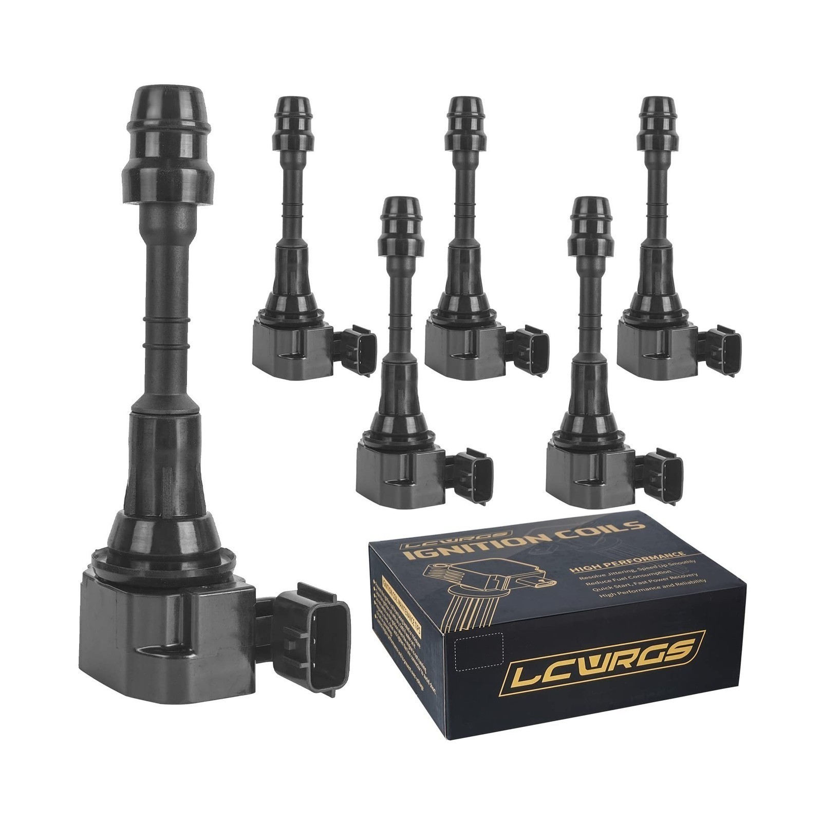 Ignition Coil Set of 6 – Fit For Nissan/Infiniti V6 – UF349 w/ C1406
