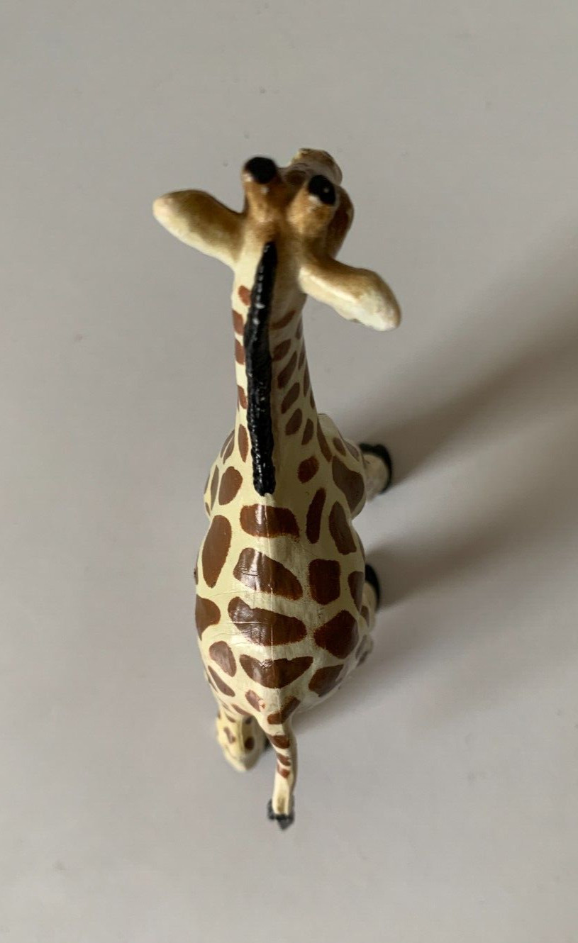 Vintage 1998 Safari LTD Standing Giraffe Figure Hard Plastic