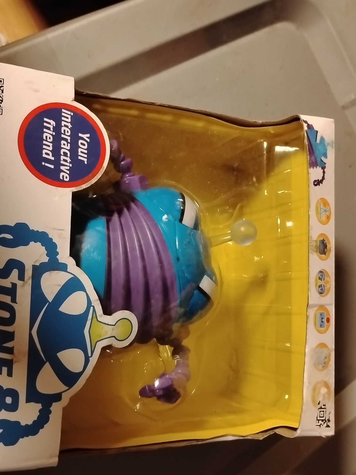 Stone8 Real Interactive Friend Robot Blue with Color Accents New Factory Sealed