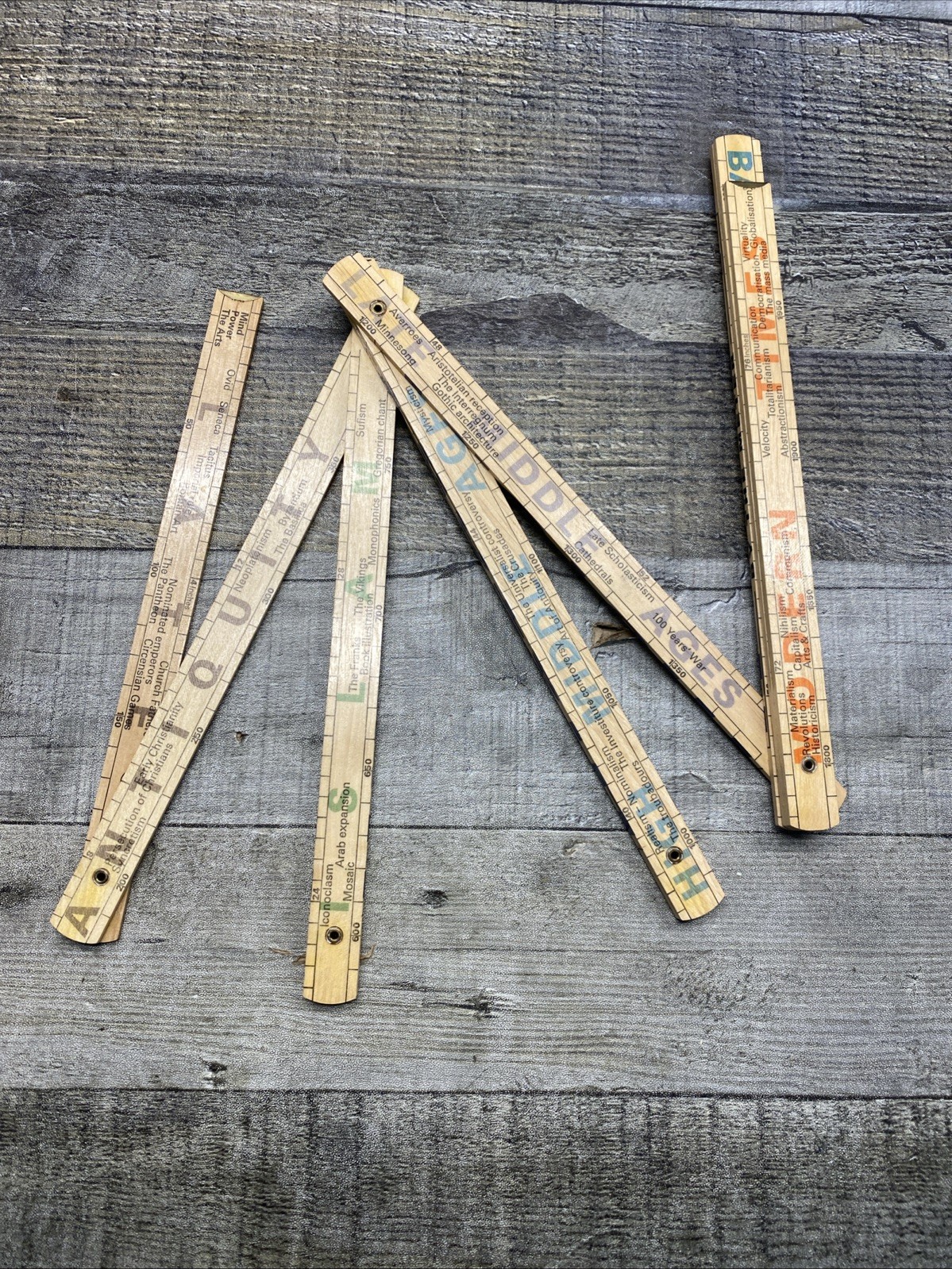 2000 Years By the Meter History Folding Ruler Metermorphosen Teaching Tool
