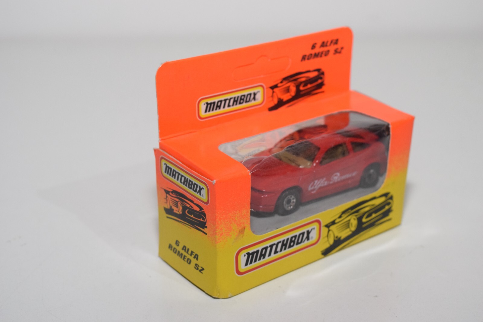 A94 1:64 3 INCH MATCHBOX LESNEY 6 ALFA ROMEO SZ RED MIB RARE!