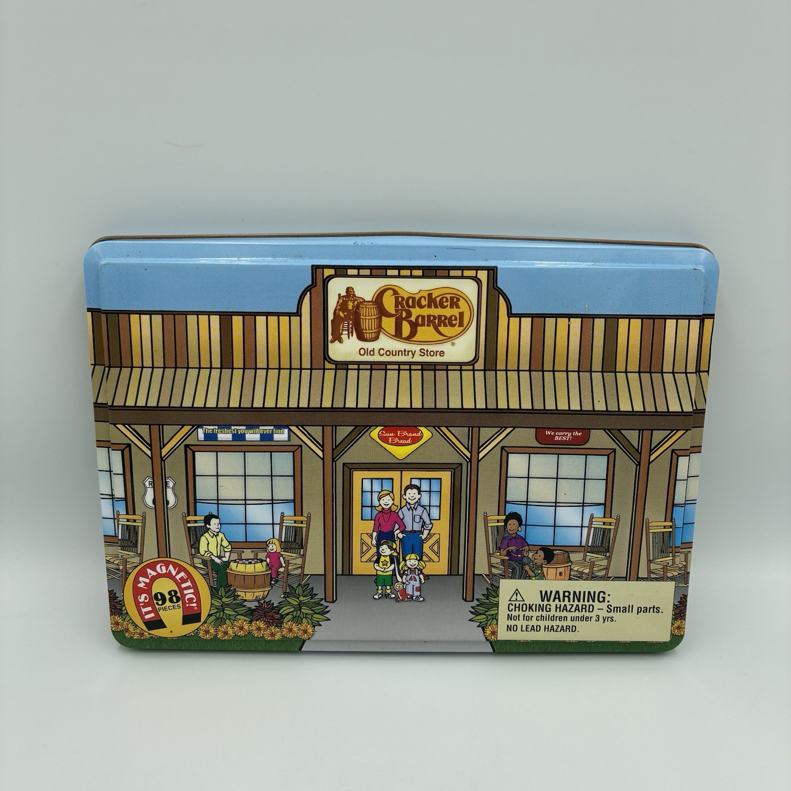 Cracker Barrel Old Country Store Magnetic Play Set In Tin Container Incomplete