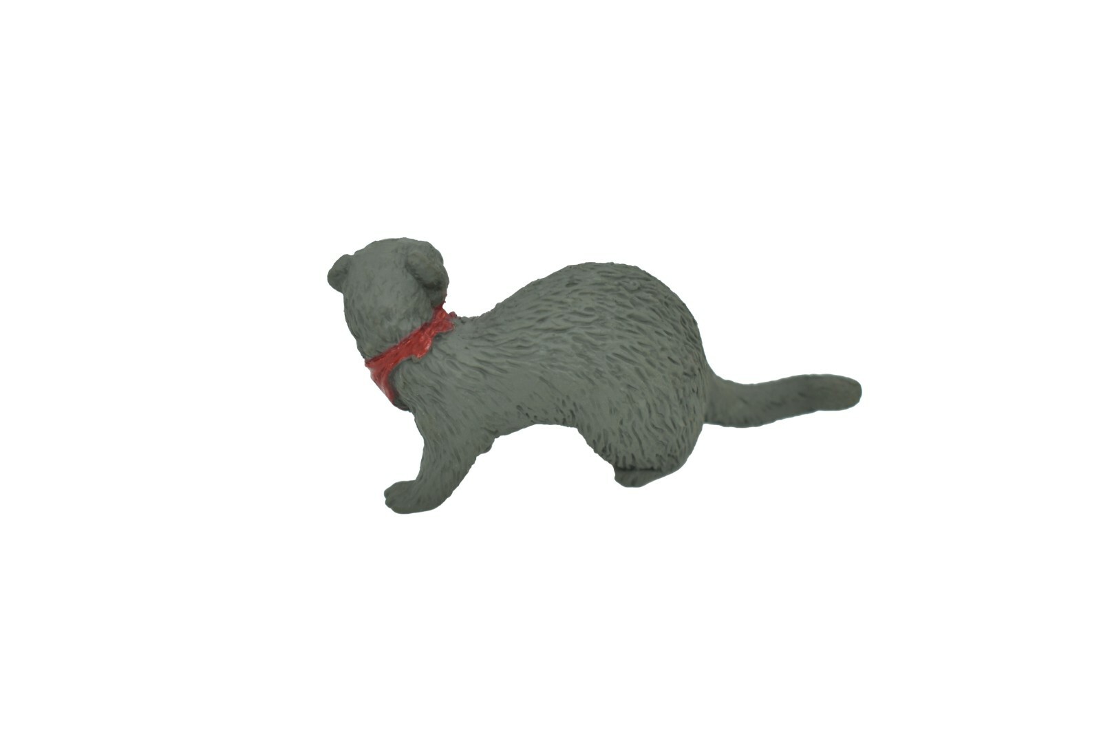 Ferret, with Bandana Very Nice Plastic Figurine 2 1/2 inches long – F1675 B63