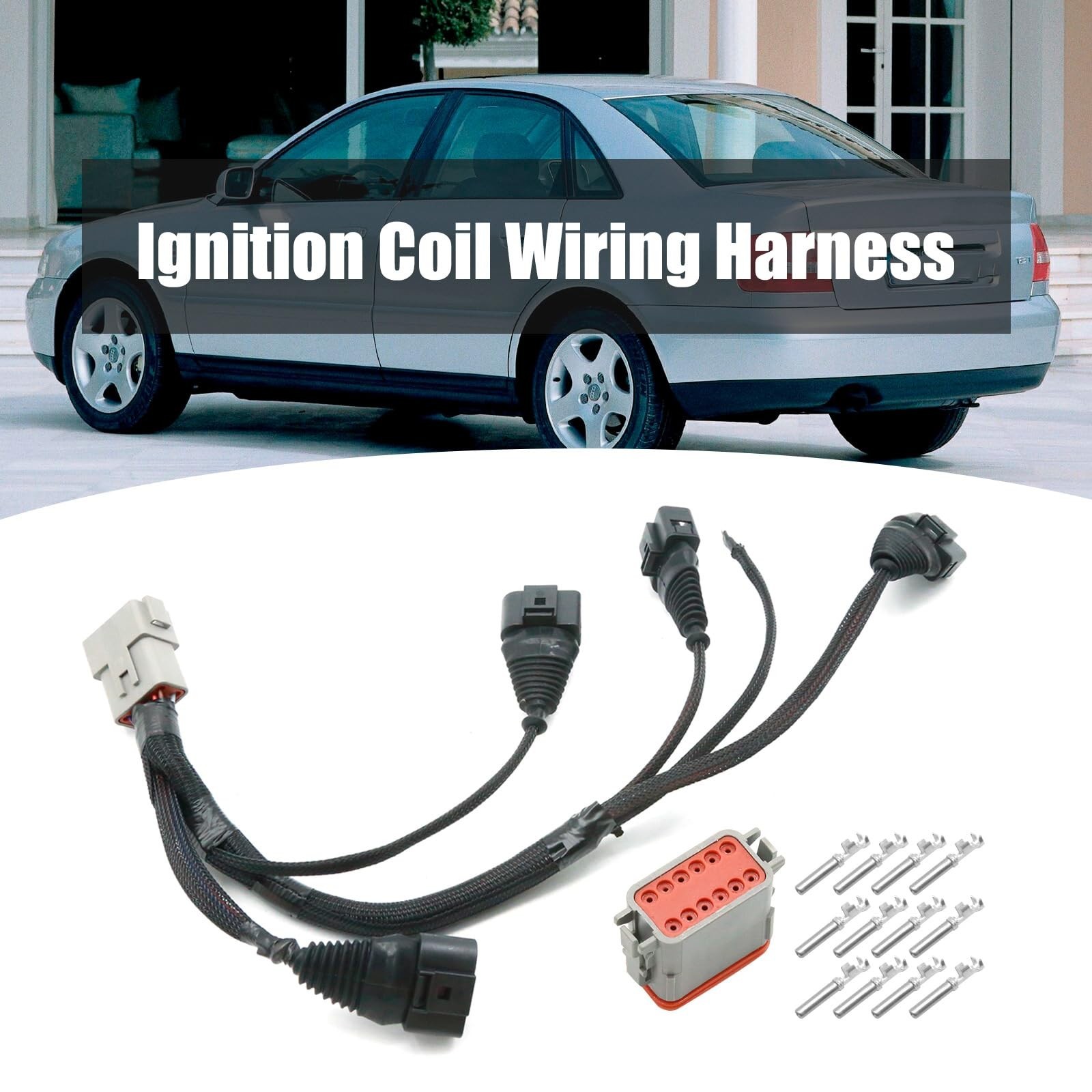 06B998018T Ignition Coil Wiring Harness, Replacement for A4 1.8L L4 Turbo 199…