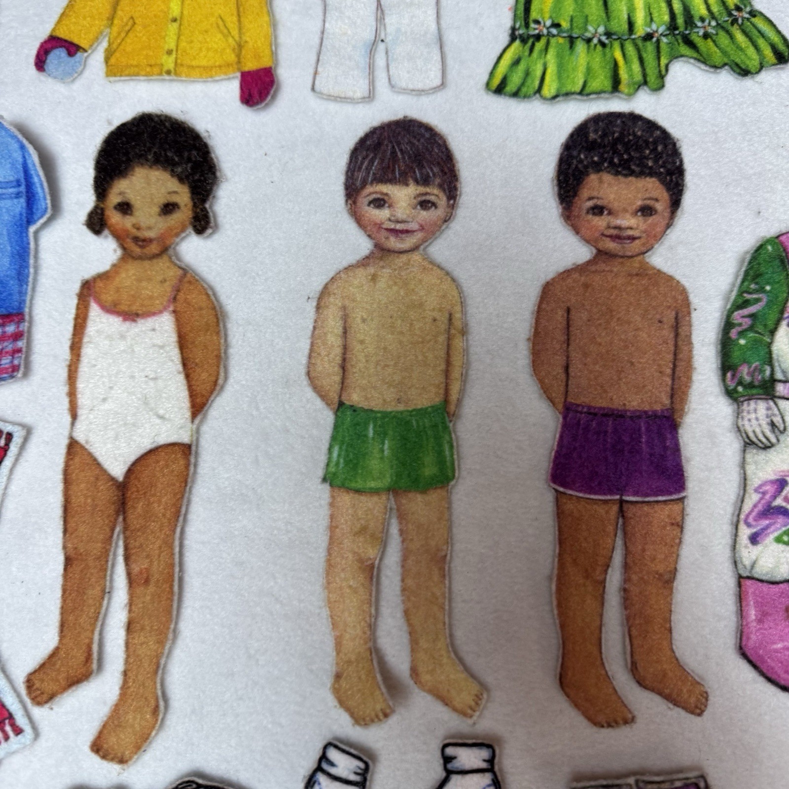 Vintage Felt Dress Up Felt Characters Flannel Graph Flannelgraph Dolls 80s