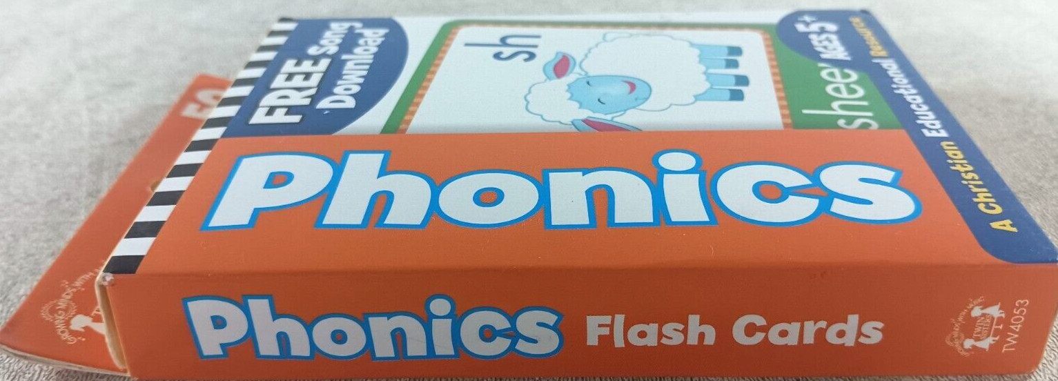 Phonics Christian 50-Count Flash Cards