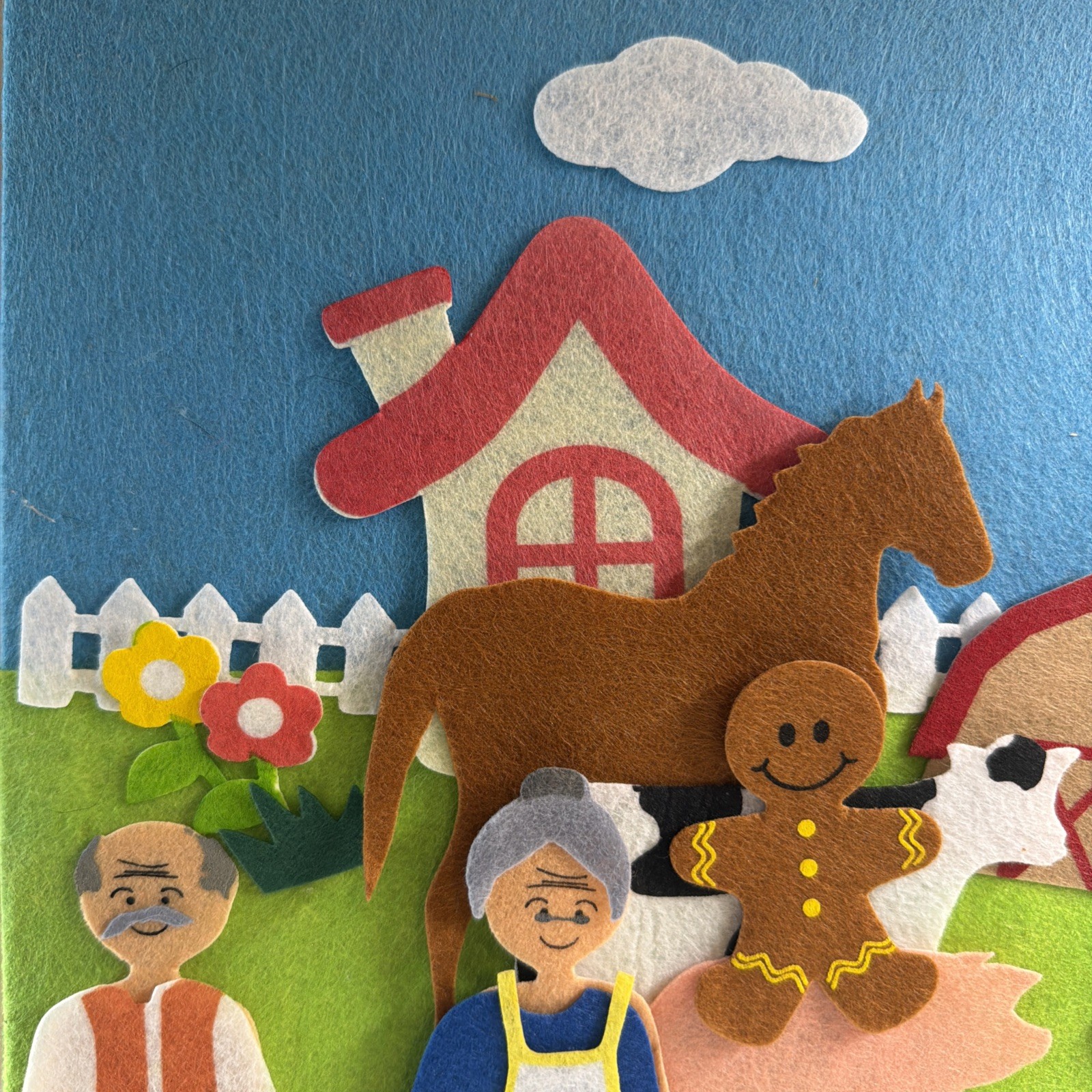 Felt Creations Hurricane Toys GINGERBREAD MAN Storyboard 46 Pieces