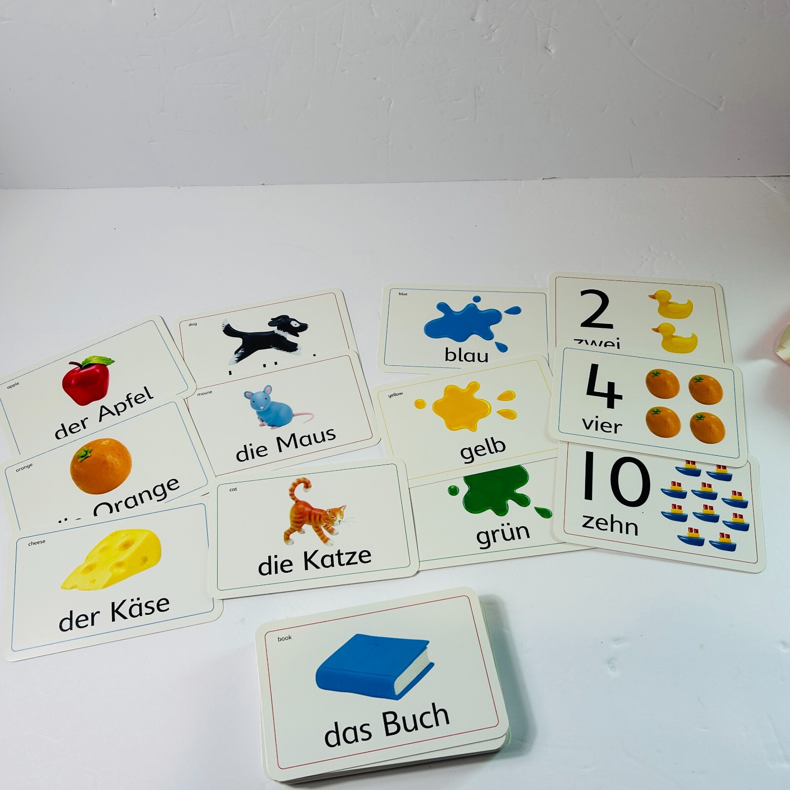 Vintage Usborne German Flash Cards Vocabulary 50 Cards 2003