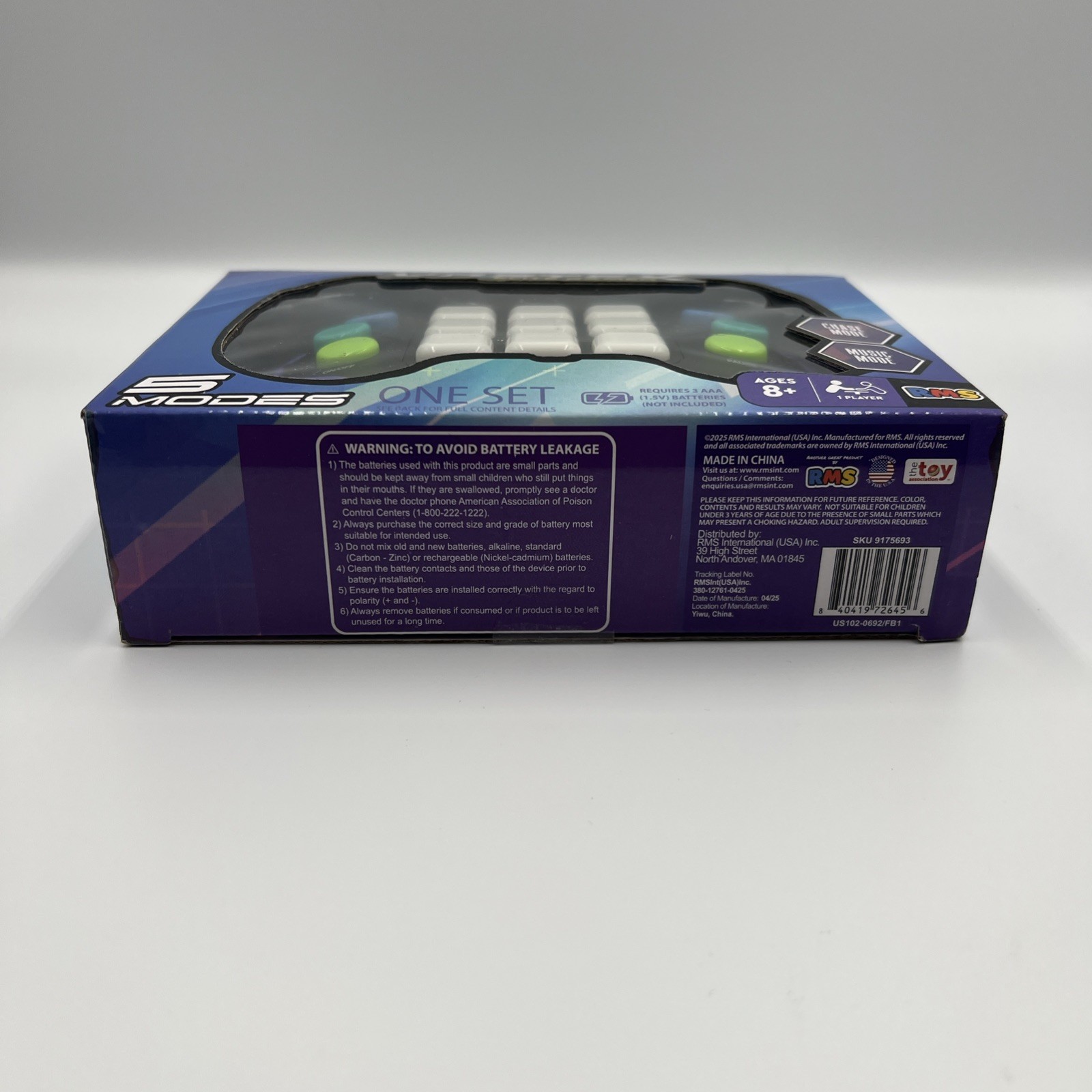 Vortex Elite Electronic Handheld Game Toy RMS 5 Modes Memory Game CB