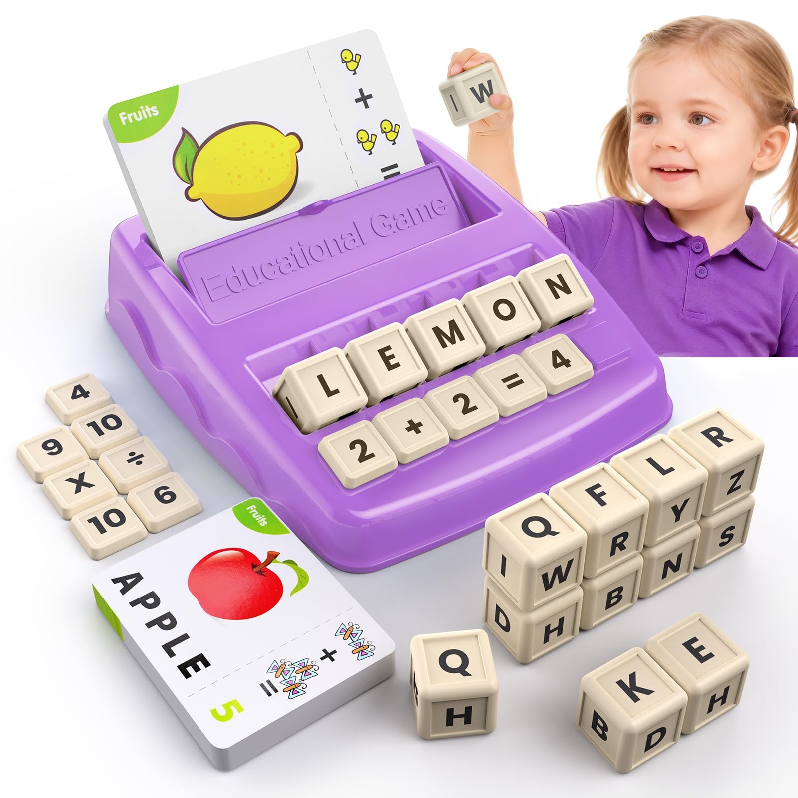 Matching Letter Games for Ages 4-8,Learning & Education Toys for Preschool Bo…