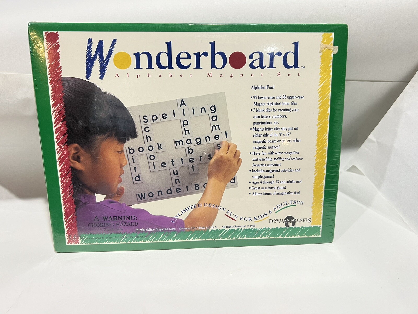 Dowling Magnets Wonderboard Alphabet Magnet playset RARE (sealed)