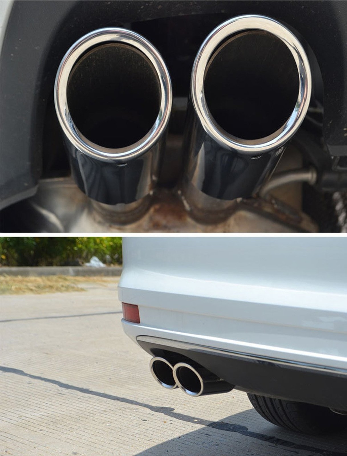 Dsycar Exhaust Tips Pair Compatible with VW Volkswagen JETTA 2009-2018/ SAGIT…