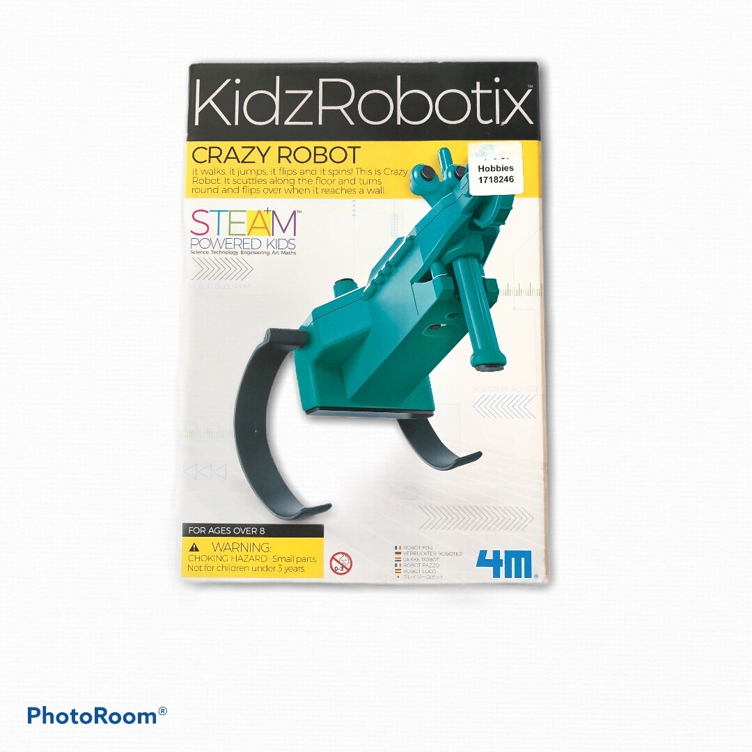 4M Kidz Robotix Crazy Robot Kit – Learning & Education Steam Powered Kids New