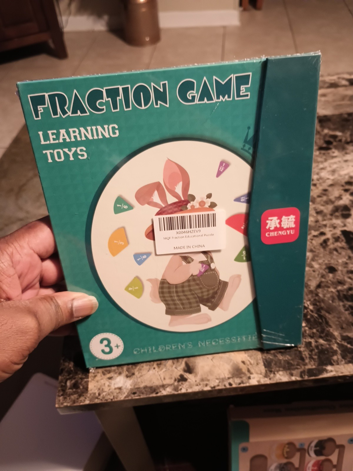 FRACTION GAME LEARNING TOYS Children’s Necessities Ages 3+ Score Learning Book