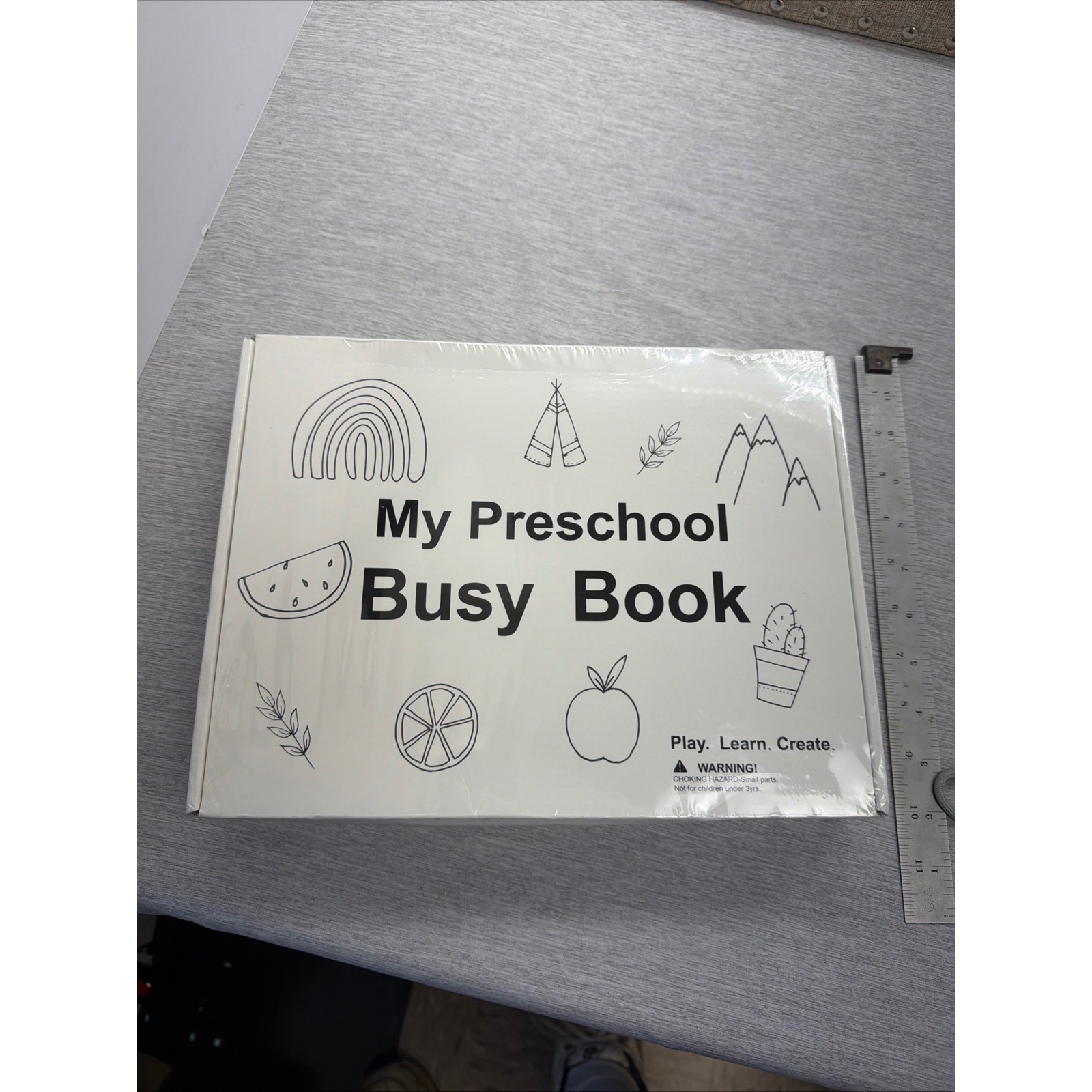 HAN-MM Montessori Preschool Busy Book Kids Learning Toy Colors Shapes Alphabet