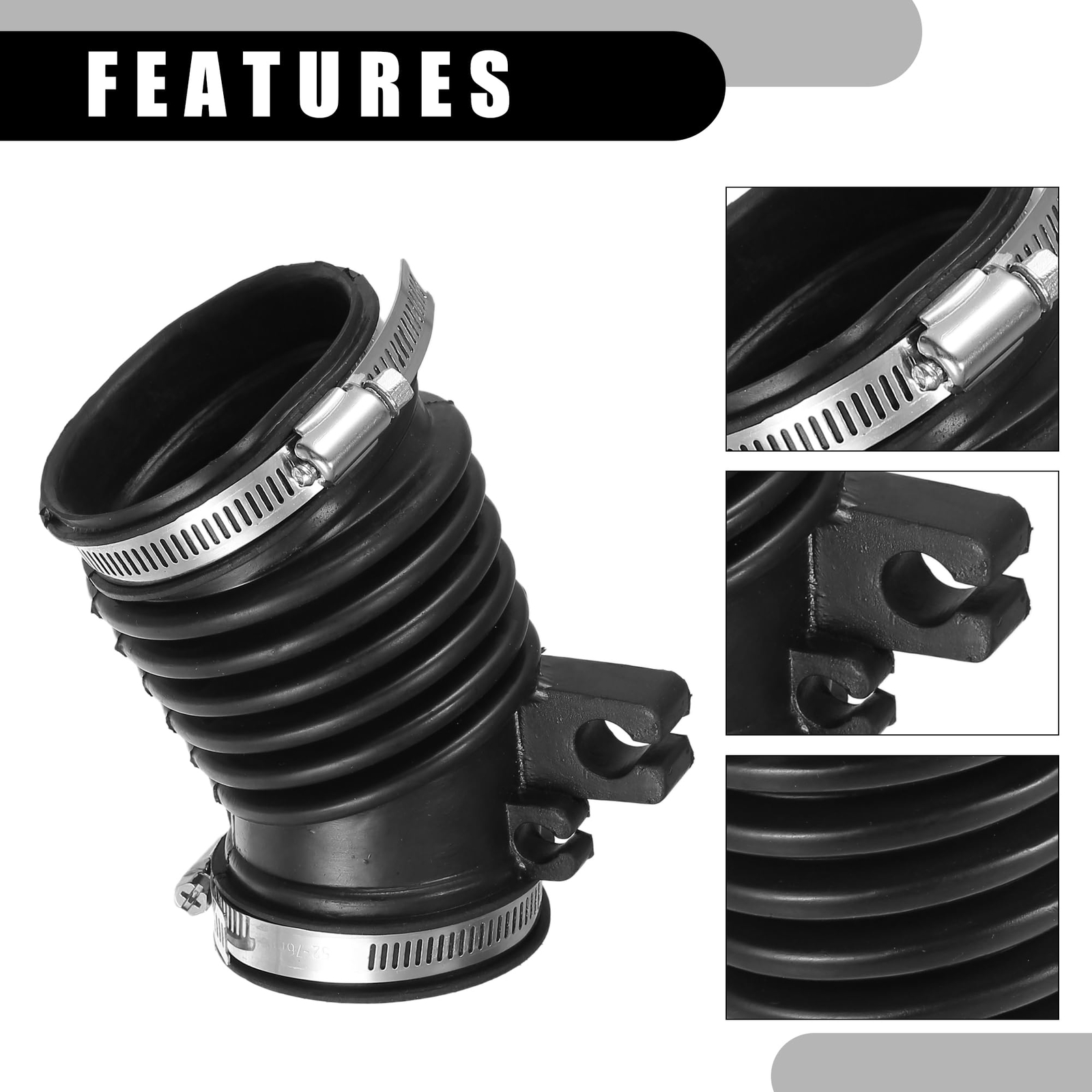 Air Cleaner Intake Hose Tube with Clamps 17225-R1A-A01 – Car Engine Filter Ai…