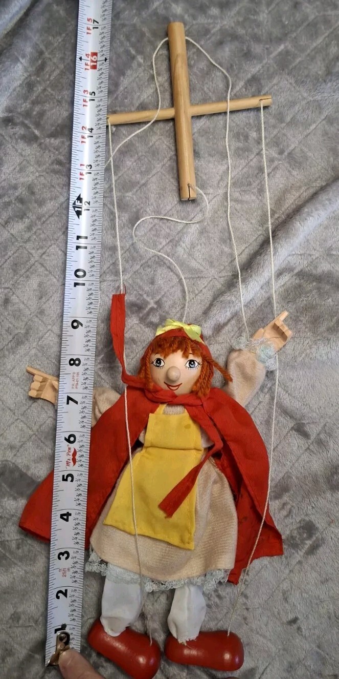 Fairyland International Marionette Little Red Riding Hood String Puppet Fairytal