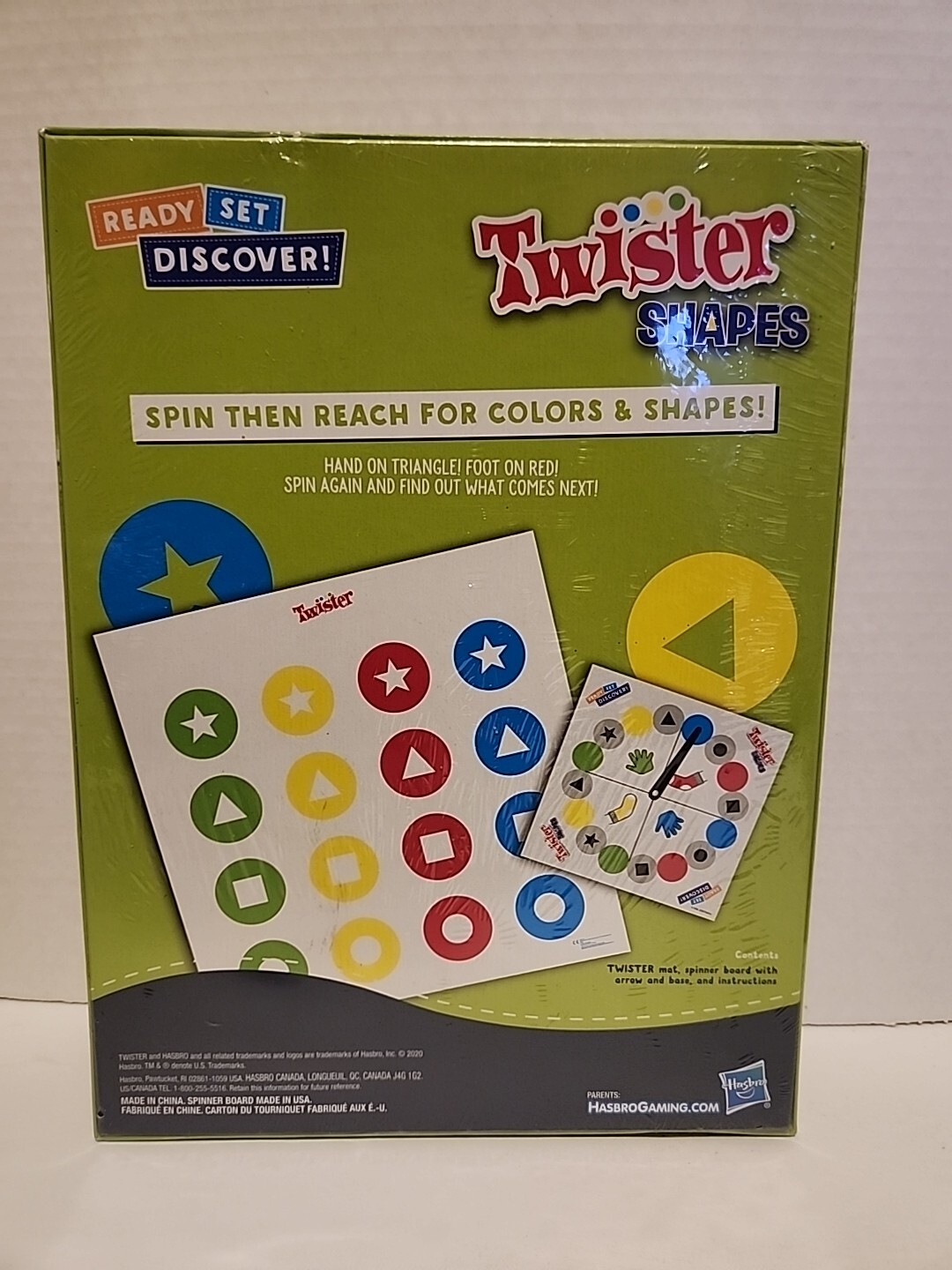 Hasbro Twister Shapes Game Ready, Set, Discover Ages 4+ Brand New/Sealed!
