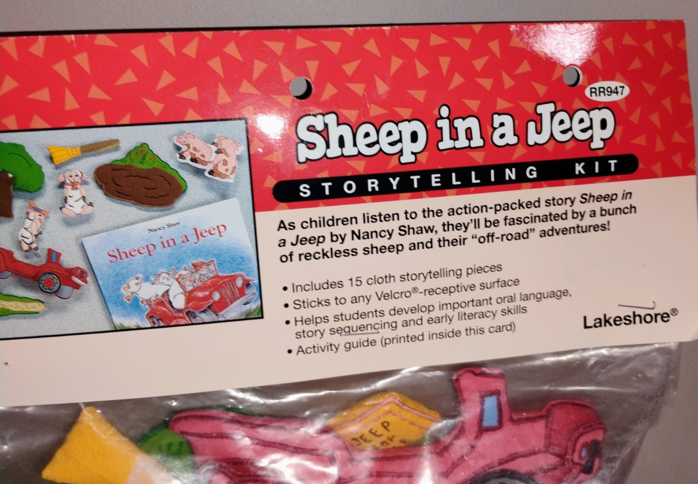 Lakeshore Storytelling Kit Sheep in a Jeep Vintage Preschool RR947