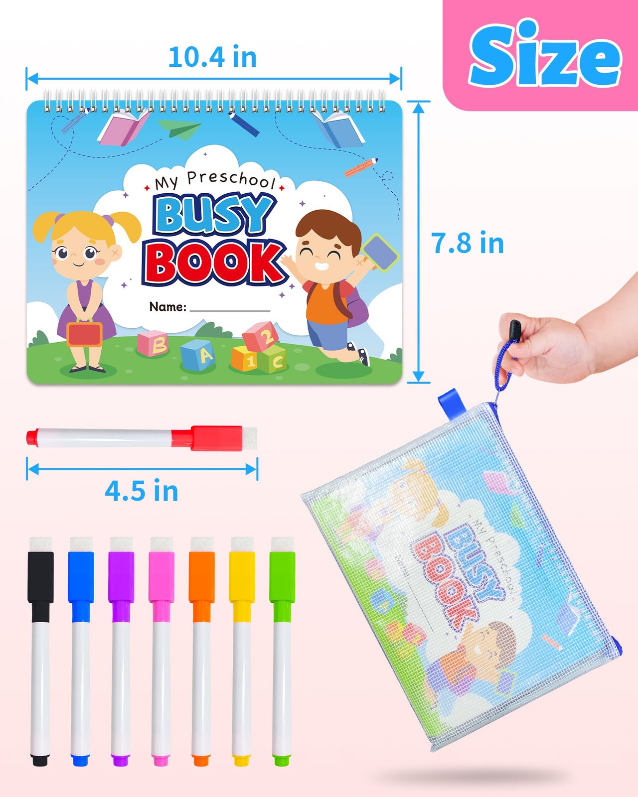 Montessori Preschool Busy Book for Toddlers 3-5, Preschool Learning Activitie…