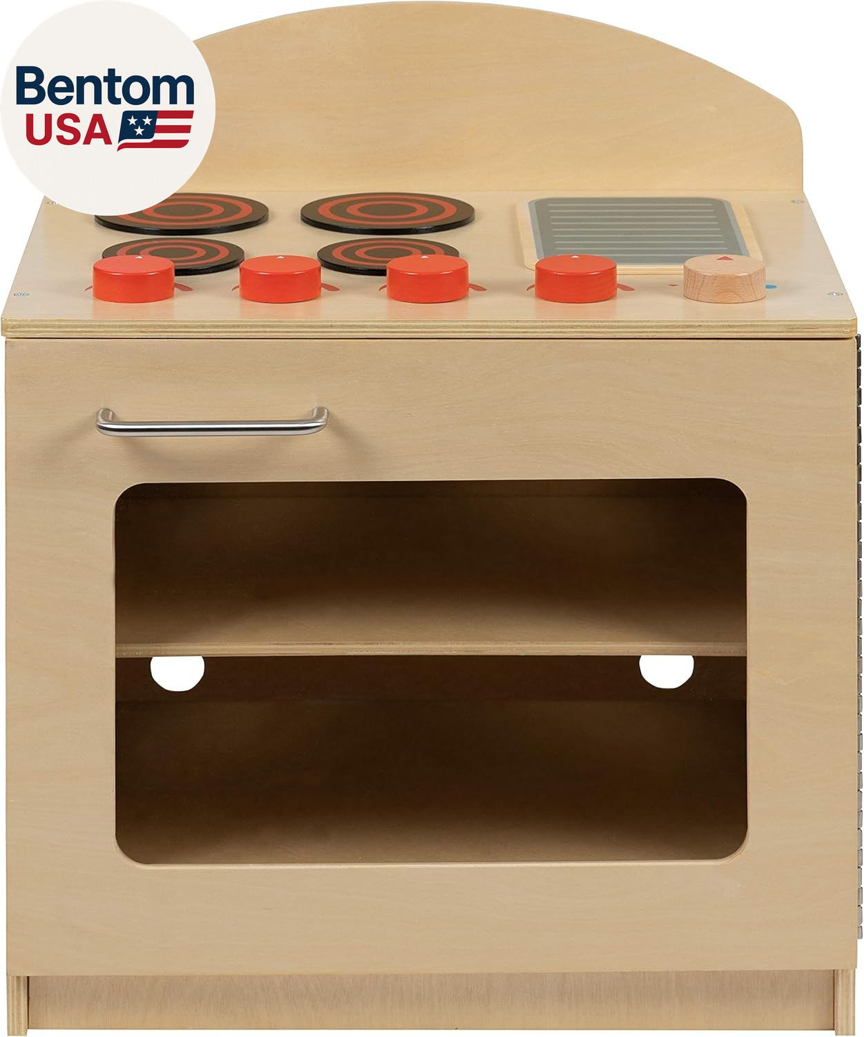 Children’S Wooden Kitchen Stove with Turnable Knobs for Commercial or Home Use