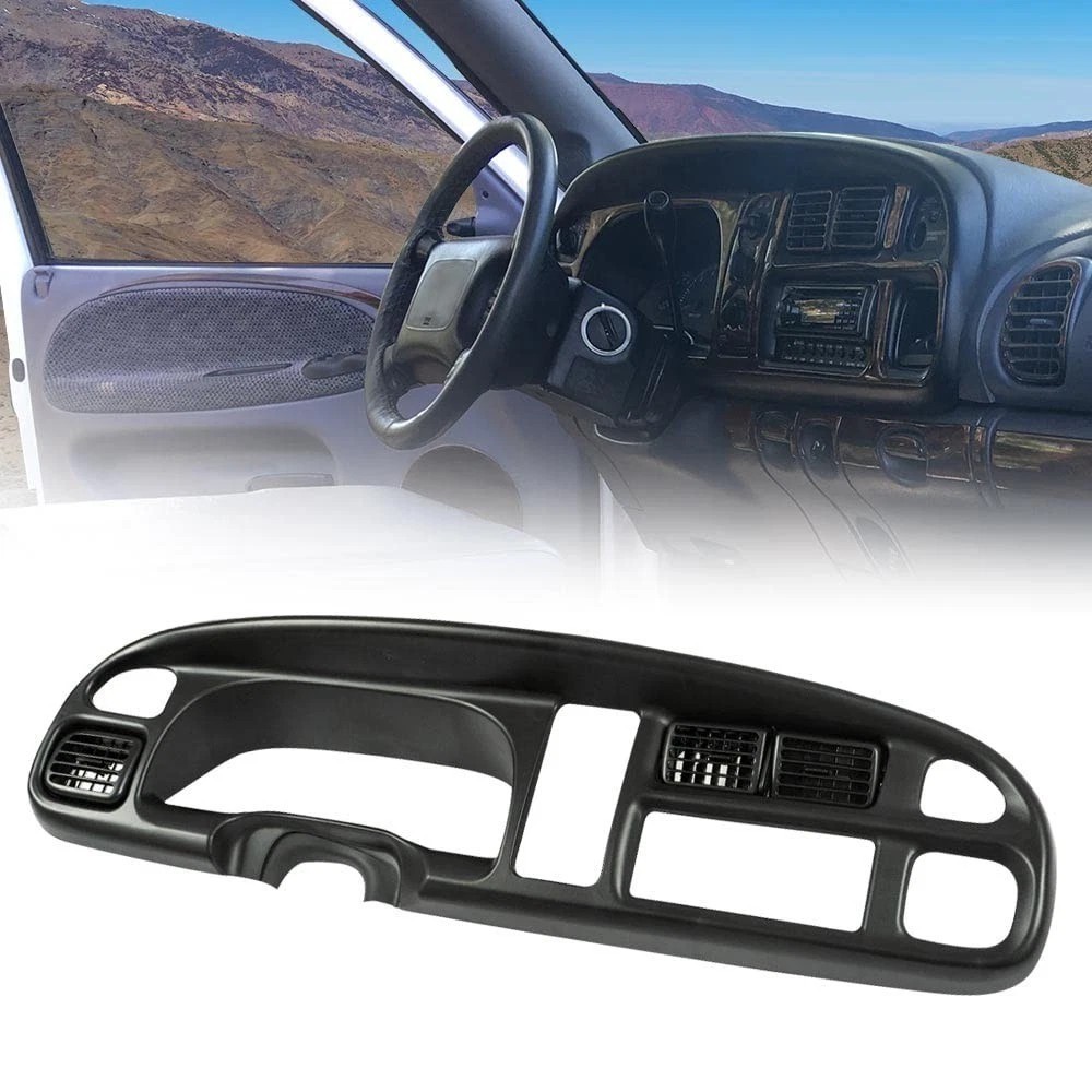 PIT66 Dash Board Bezel Cover Compatible with 1998 1999 2000 2001 2002 Dodge Ram