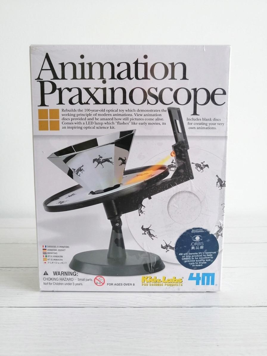 4M KidzLabs Animation Praxinoscope Optical Toy Science Kit – New Sealed Vintage