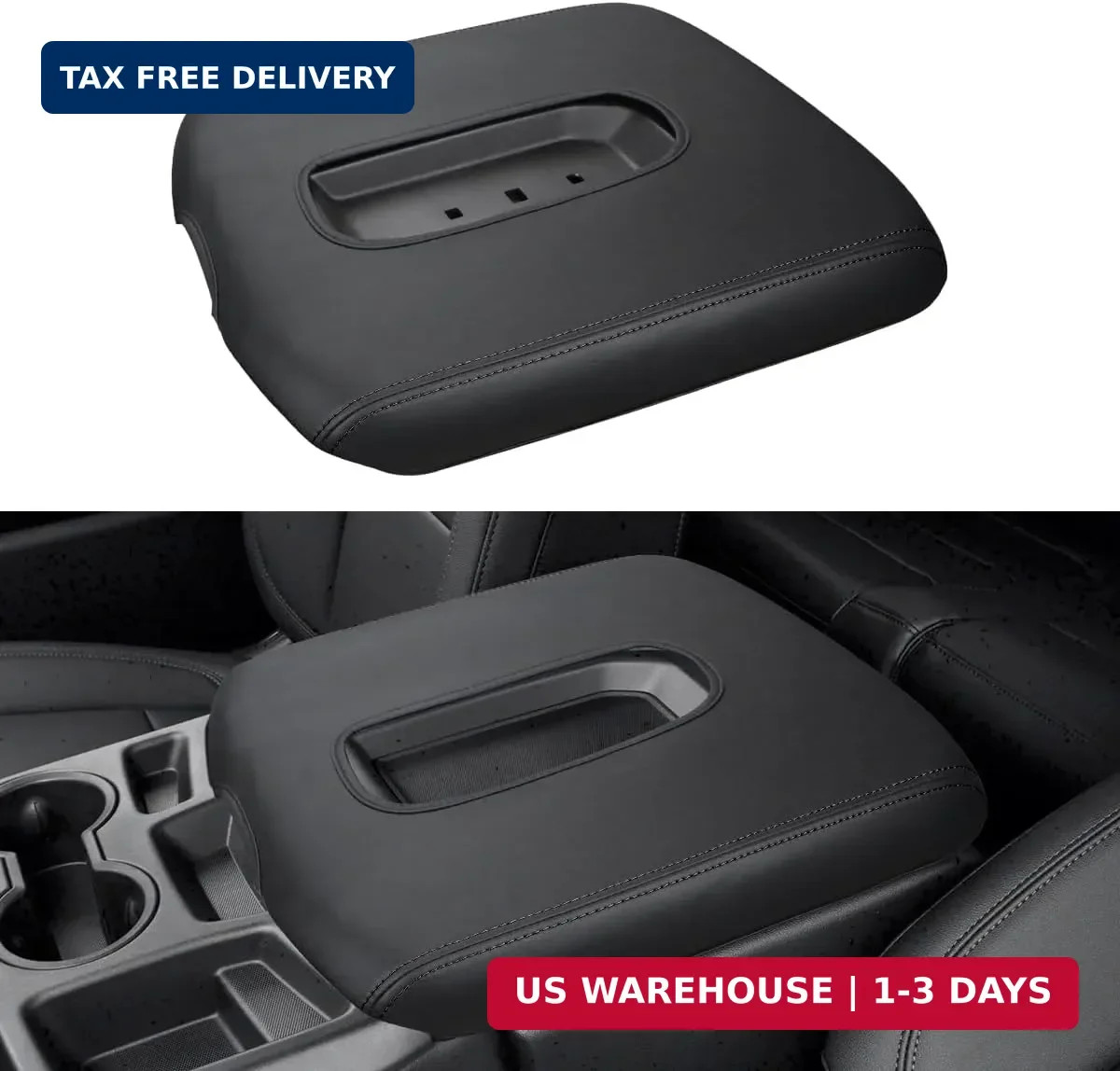 Center Console Armrest Cover for 2026 Chevy Silverado & GMC Sierra 2019 2