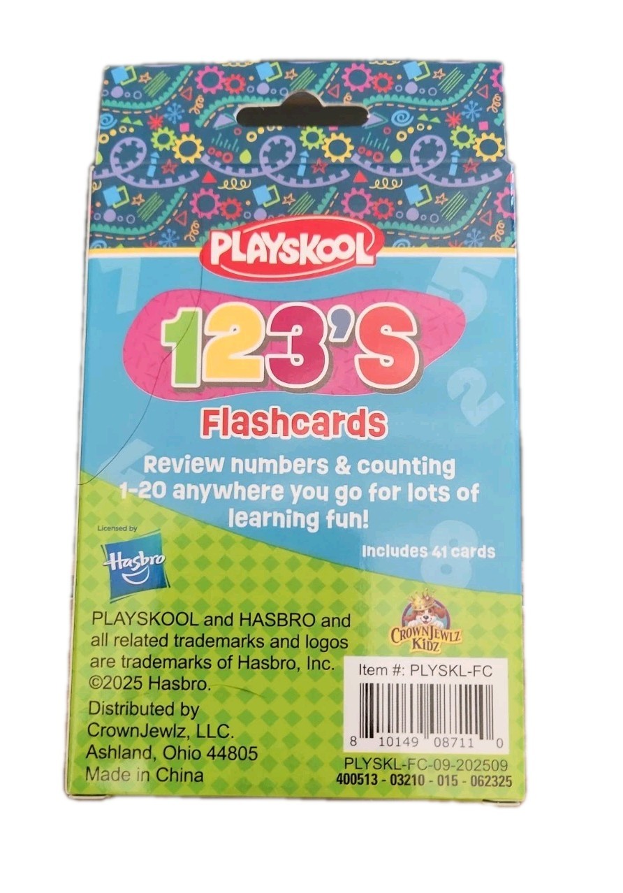 Set Playskool 123s & First Words & Colors and Shapes Flashcards Educational