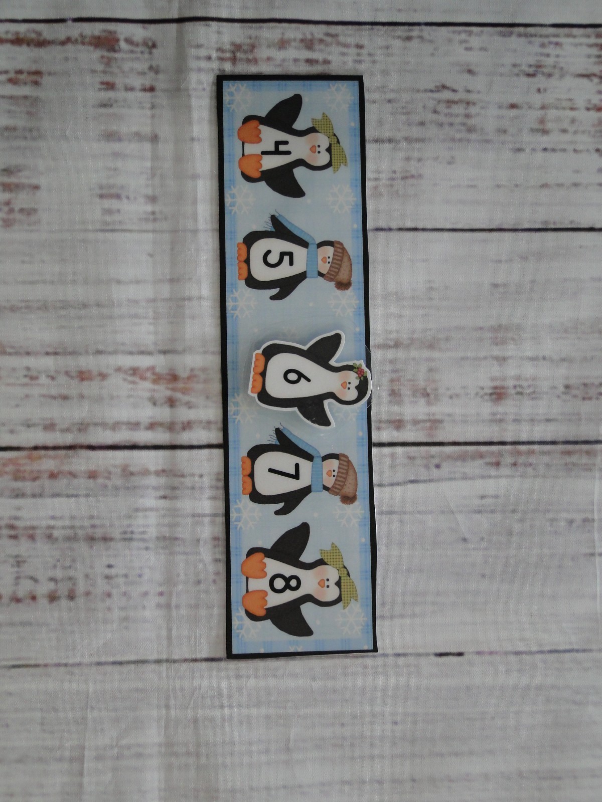 Penguin Line Up Number Sequences Preschool Kindergarten Match Center Task Bag