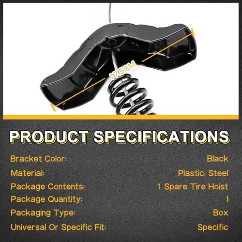 924-528 Spare Tire Hoist Winch Carrier Assembly Fit for Ford F 250 F 350 F 450 F