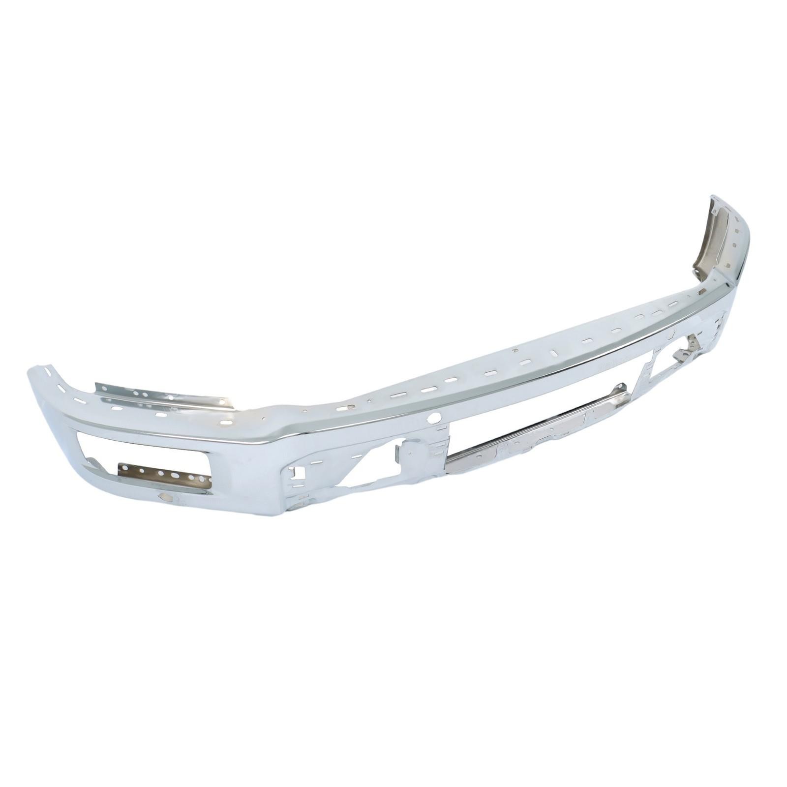24-25 Ford F150 Steel Front Bumper Face Bar w/4 Sensor Holes RL3Z17757 FD6212088