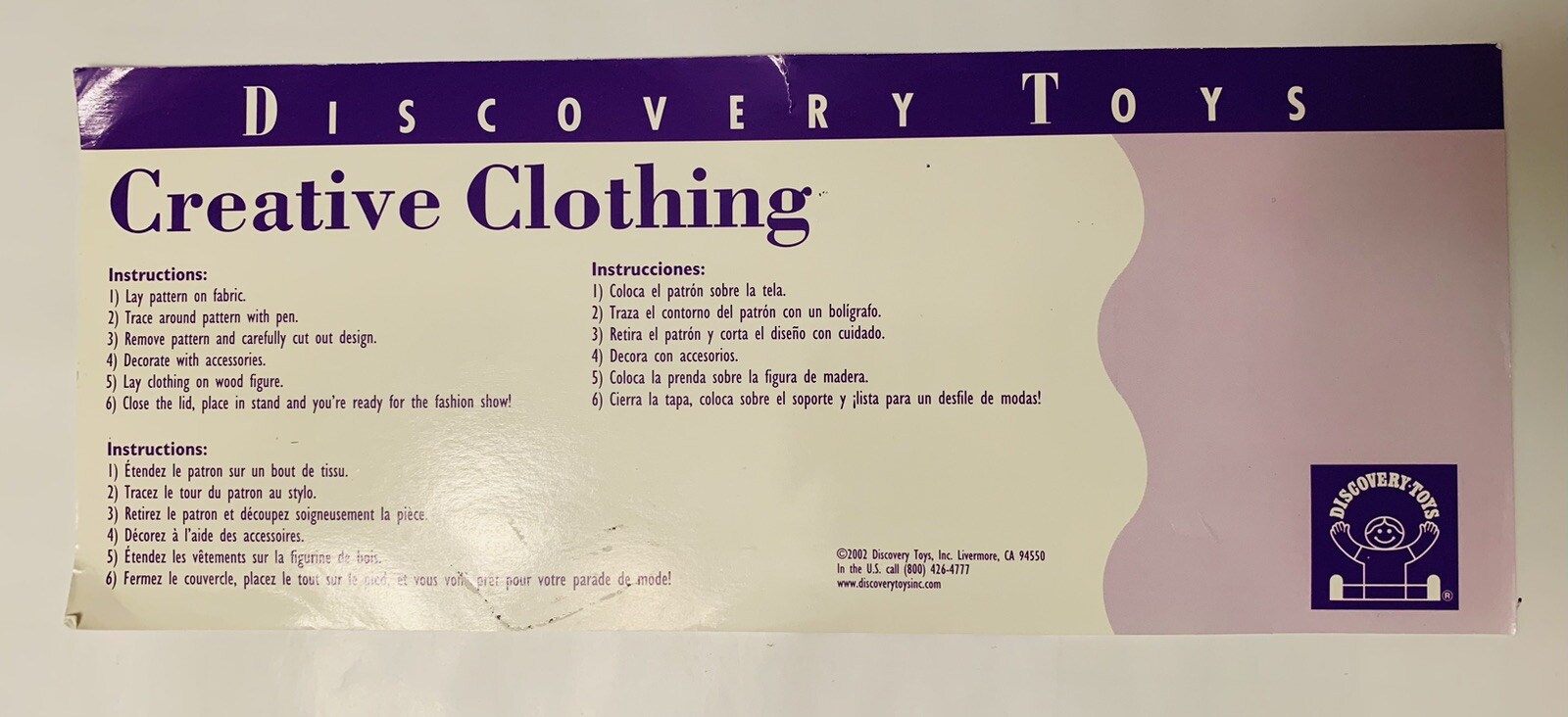 DISCOVERY TOYS CREATIVE CLOTHING AFRICAN-AMERICAN GIRL Designer/ Fashion #3893