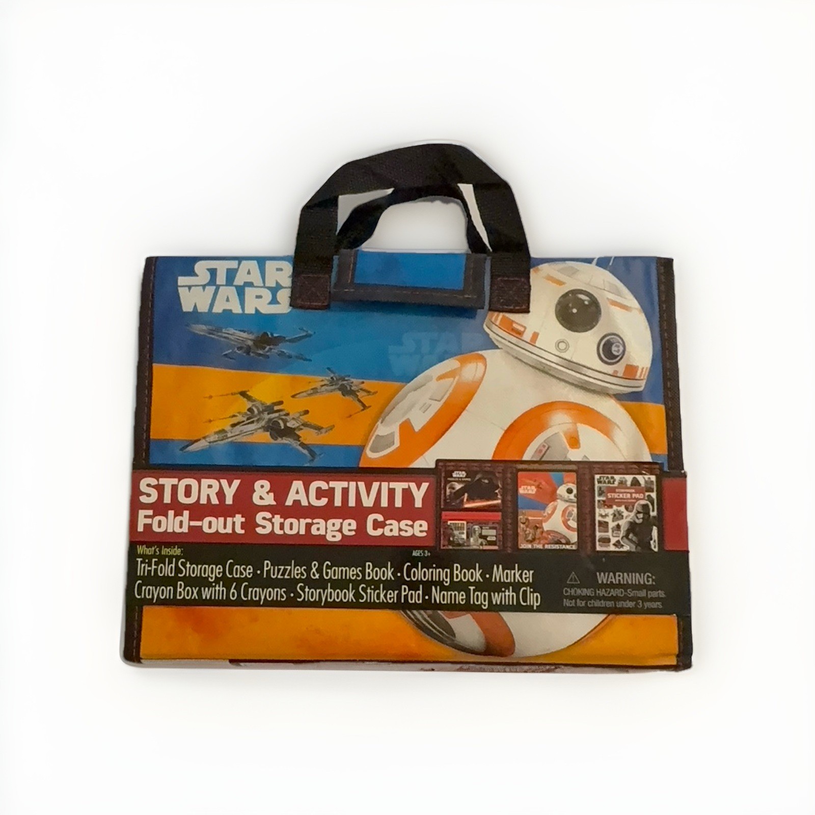 Star Wars Tri-Fold Storage Case Activity Set Puzzles Coloring Crayons Stickers