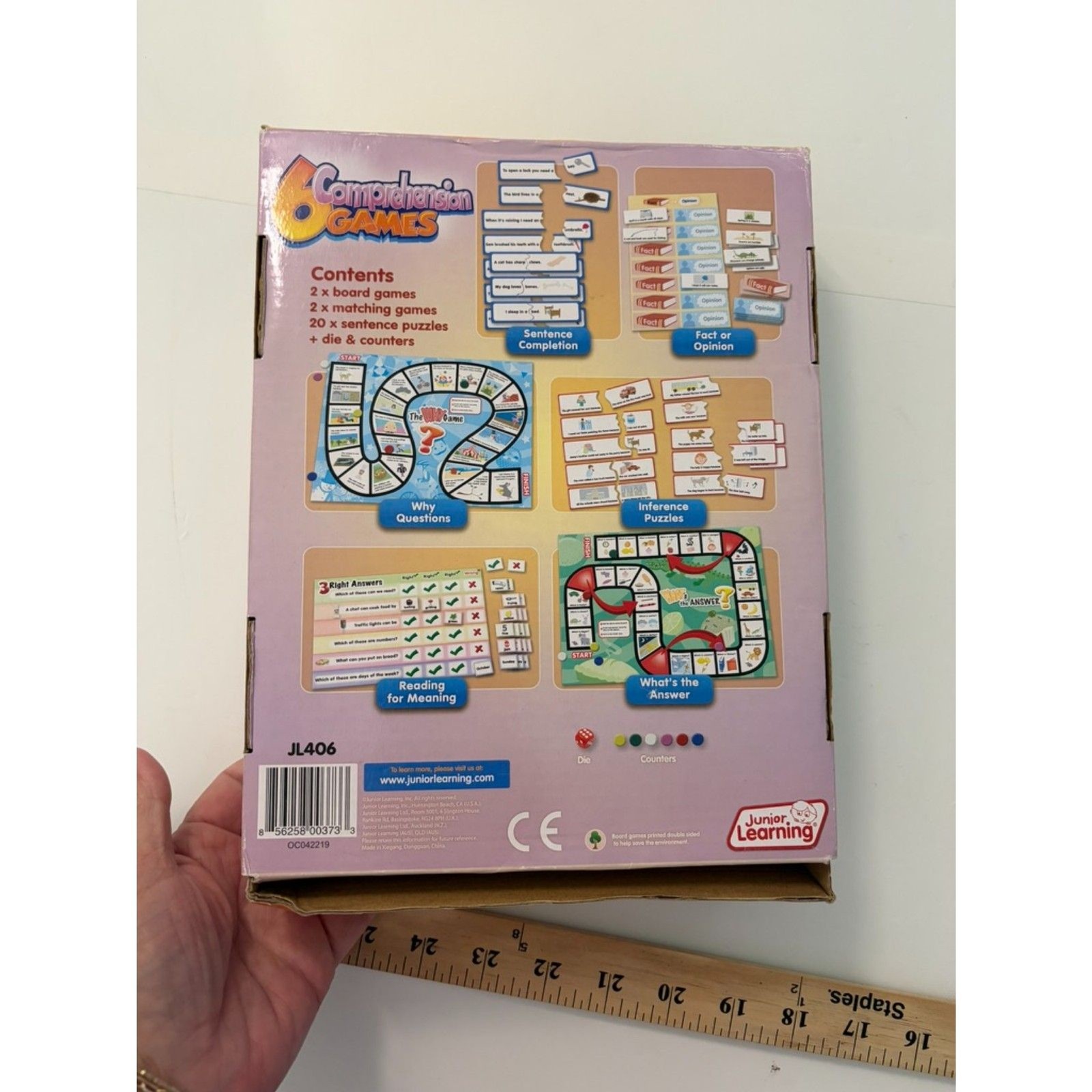 6 comprehension games by Jr Learning