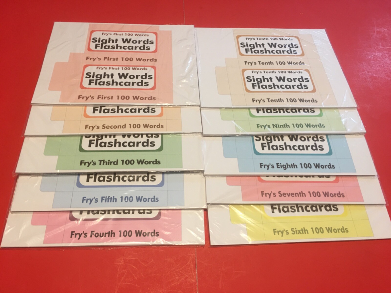 DIY – Fry’s 1000 Sight Words set – Reading – PRINTED & UNCUT – 1000 cards