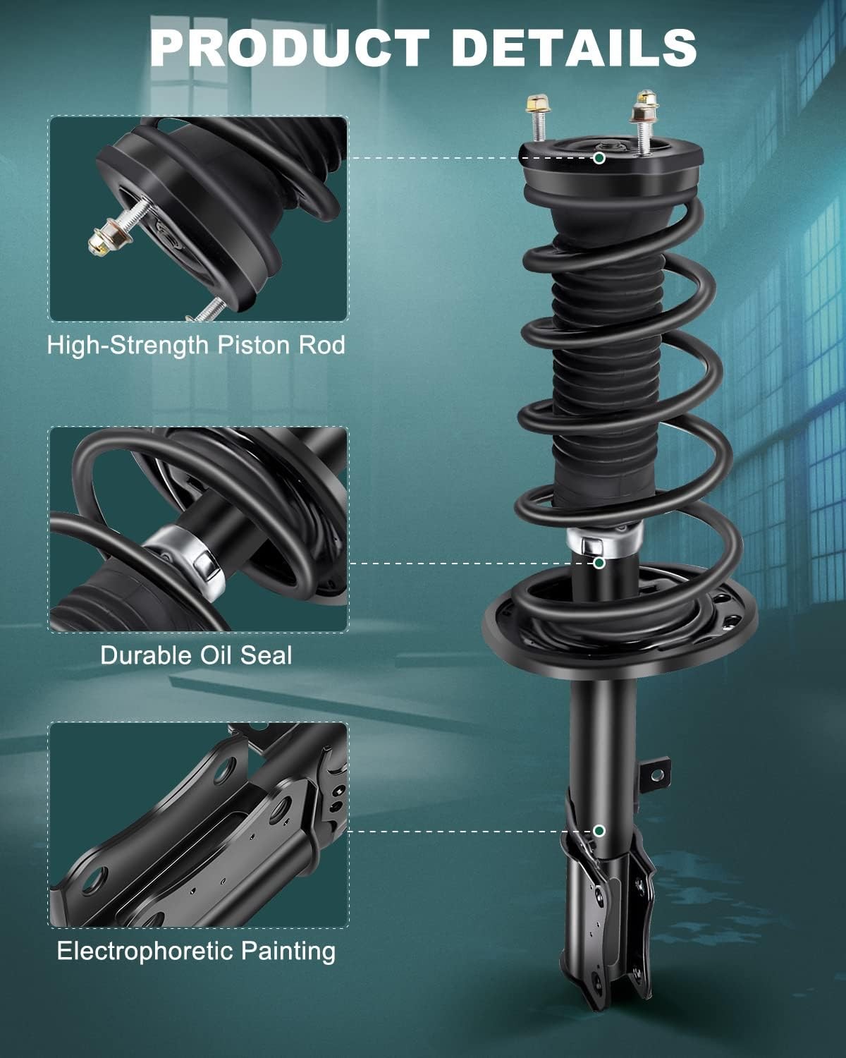 Rear Shocks Struts Assembly Camry Solara ES330 FWD
