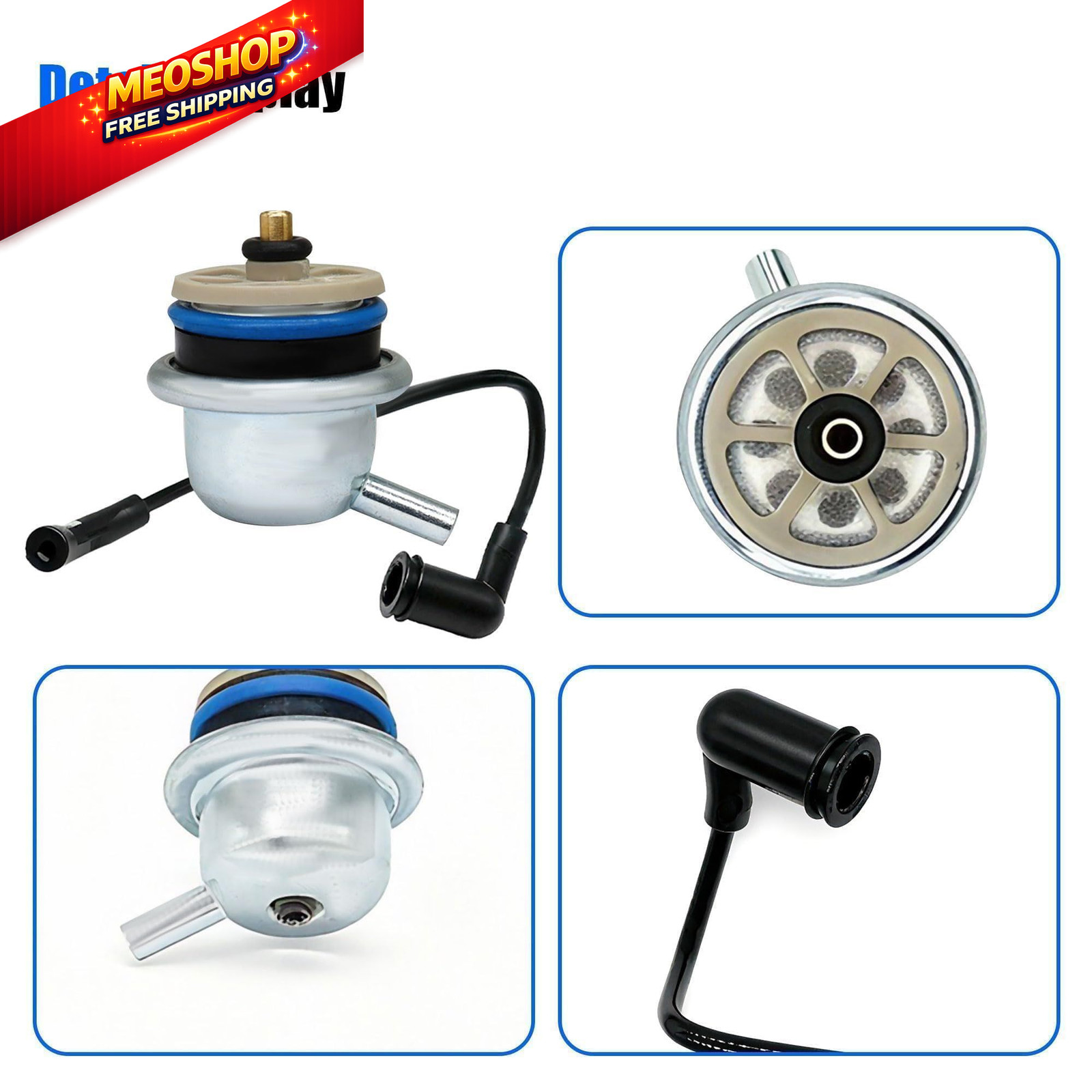 Fuel Injection Pressure Regulator with Vacuum Line