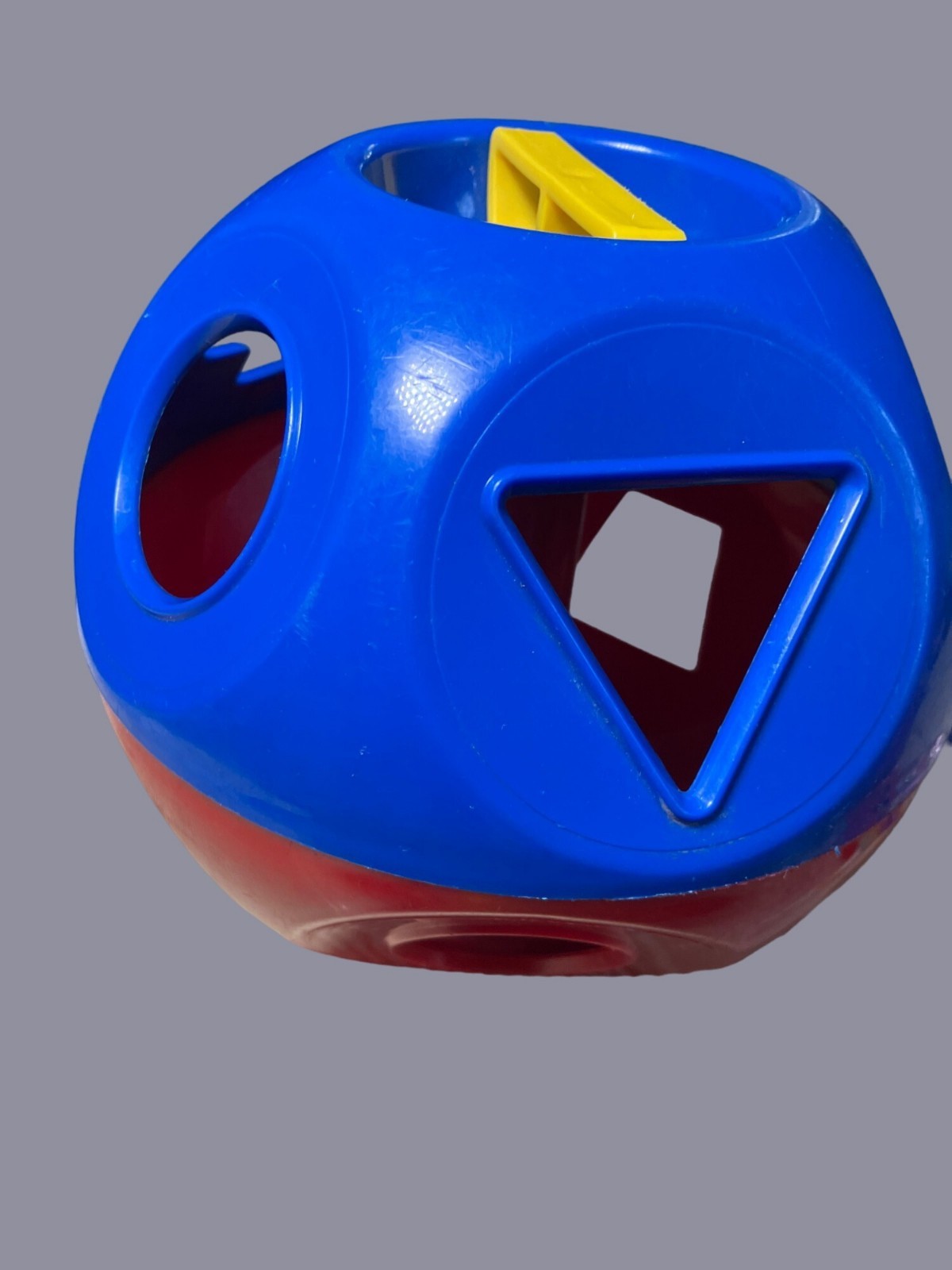 Tupperware Vintage Shape O Ball Shape Sorter Toy Blue Red Yellow